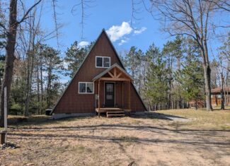 Waterfront A-Frame Cabin in Canada Creek Ranch Atlanta MI