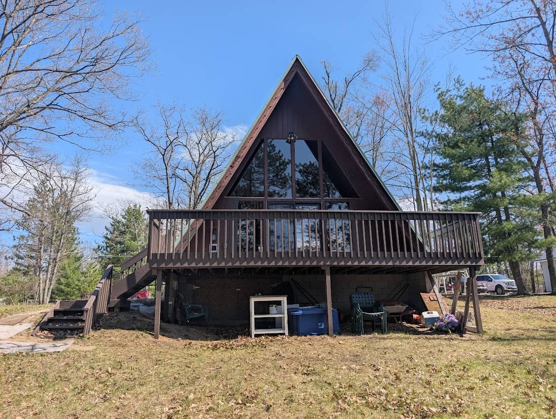 Waterfront A-Frame Cabin in Canada Creek Ranch Atlanta MI