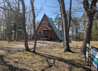 Waterfront A-Frame Cabin in Canada Creek Ranch Atlanta MI