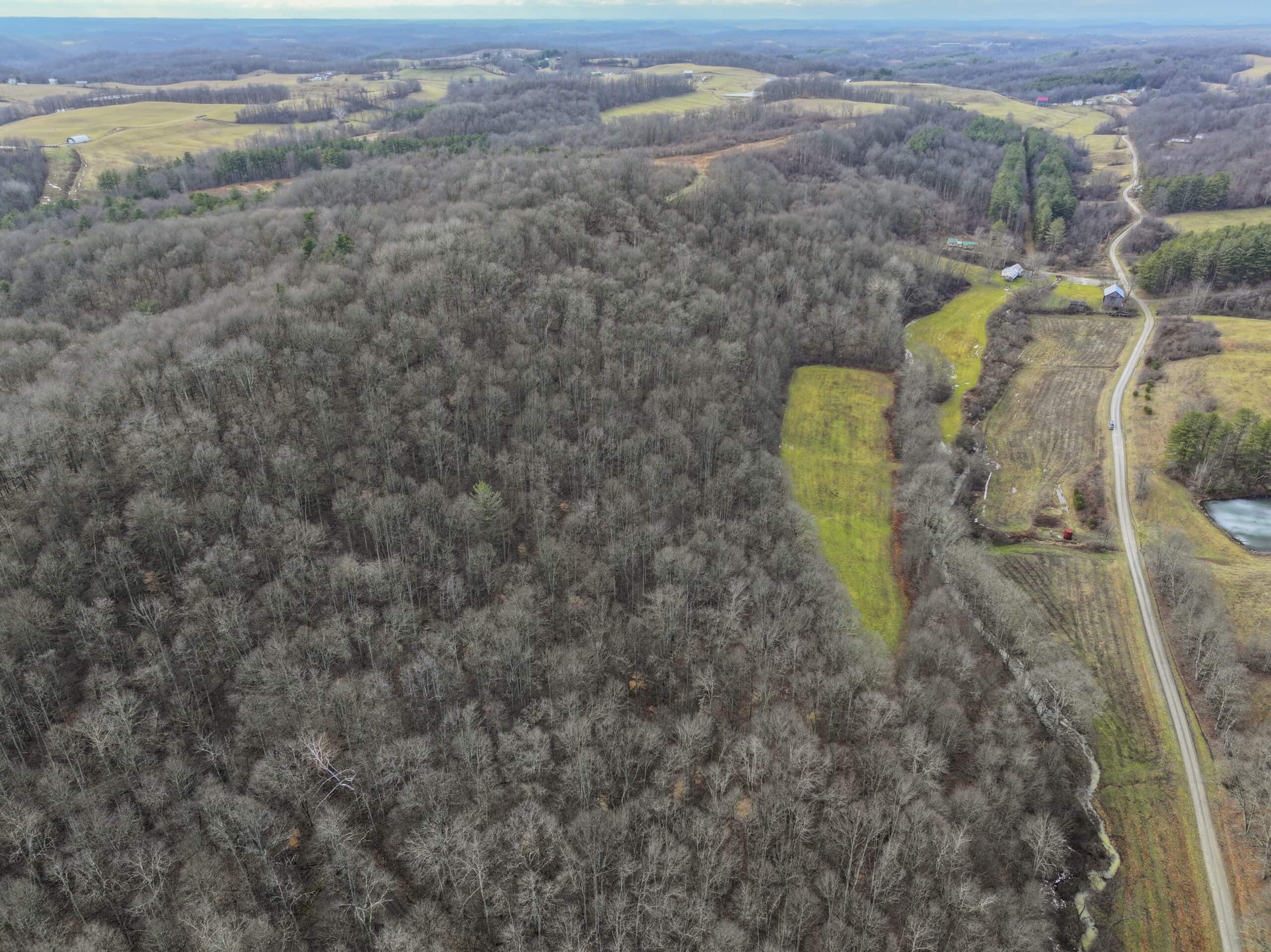 Tract 10- Gently rolling hillsides back a dead end road