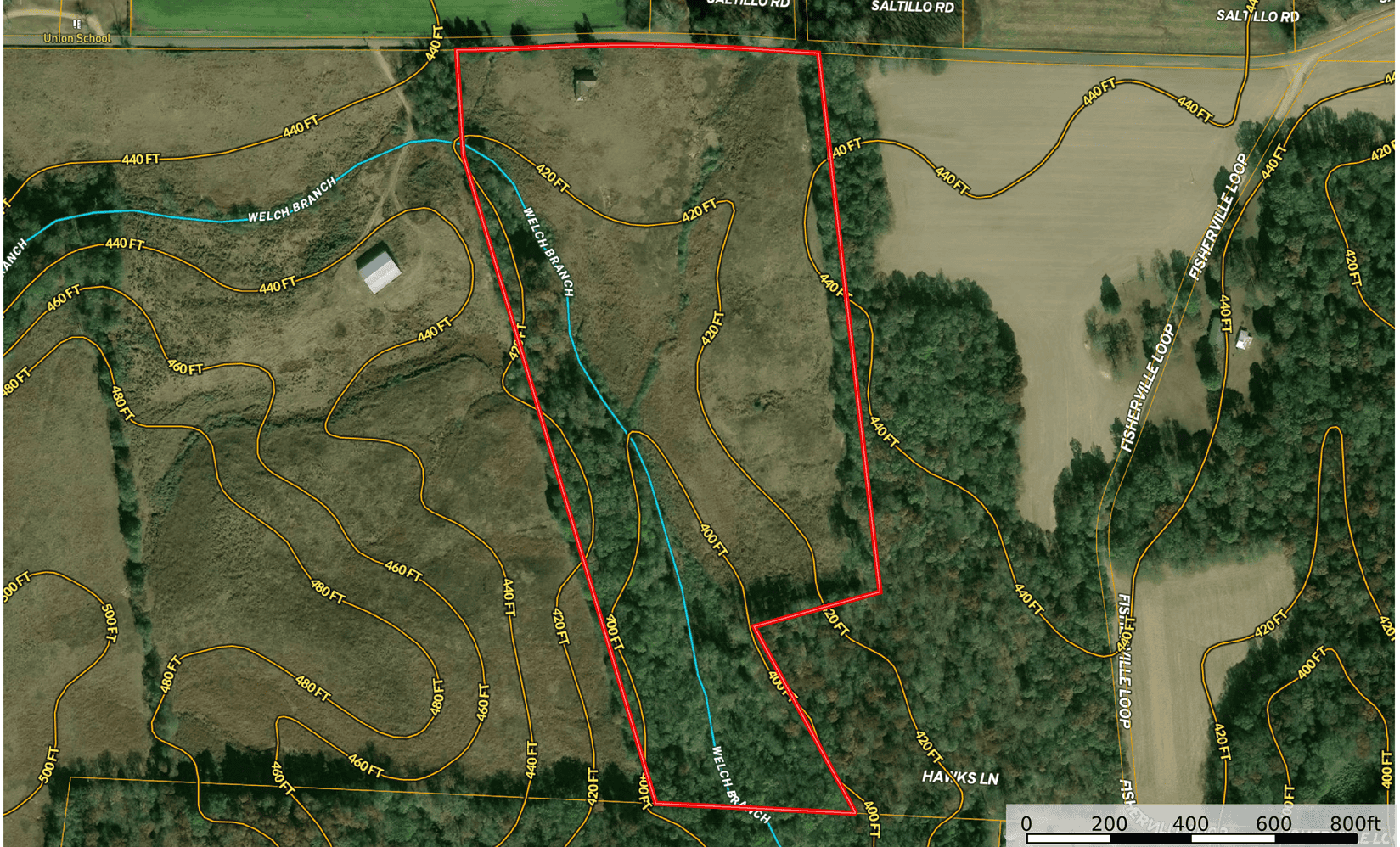 OPEN LAND FOR SALE IN TN, OLD HOUSE, BRANCH, FENCING, DEER & TURKEY HUNTING