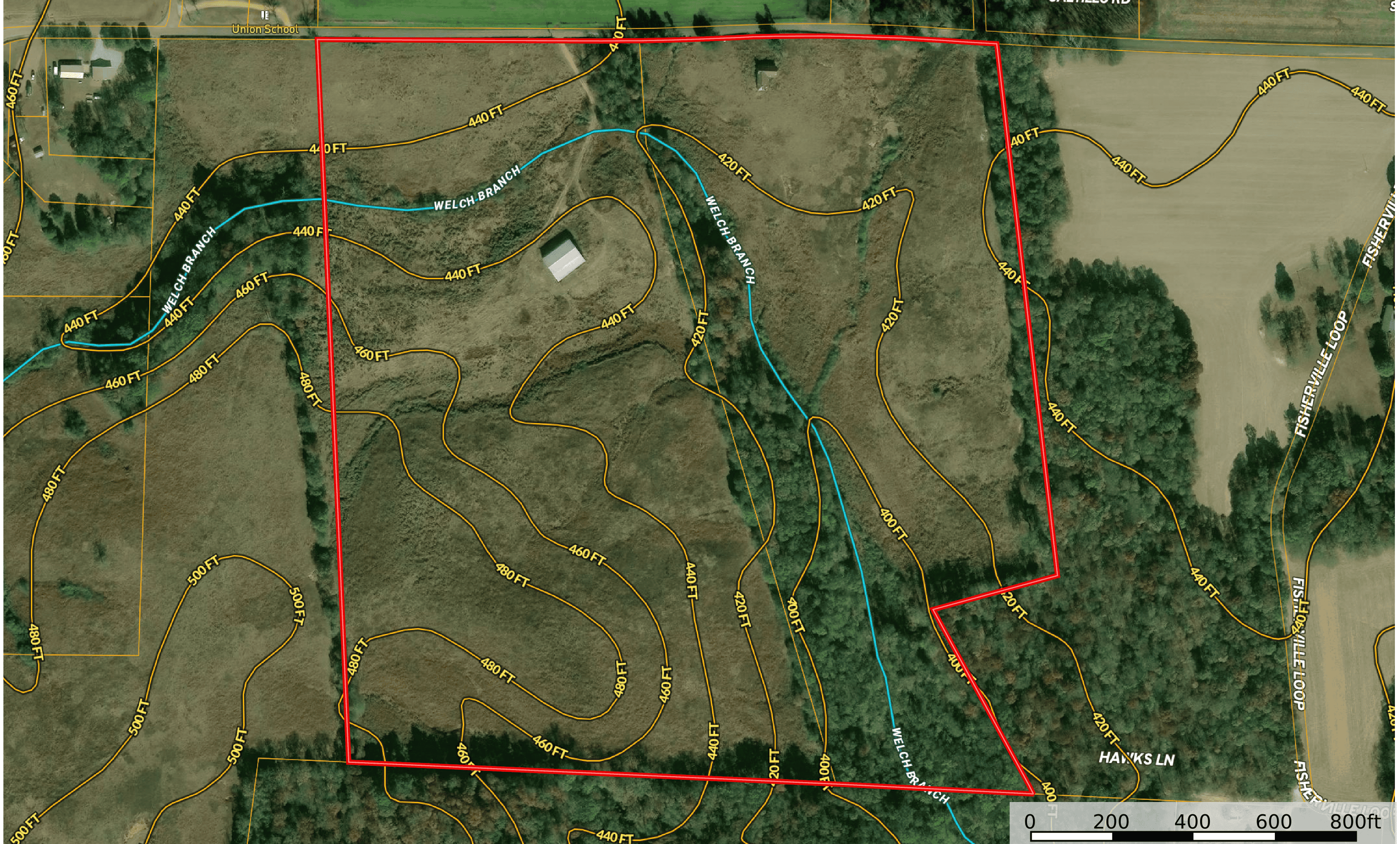 PASTURELAND FOR SALE IN TN, BIG HAY BARN, BRANCH, FENCING