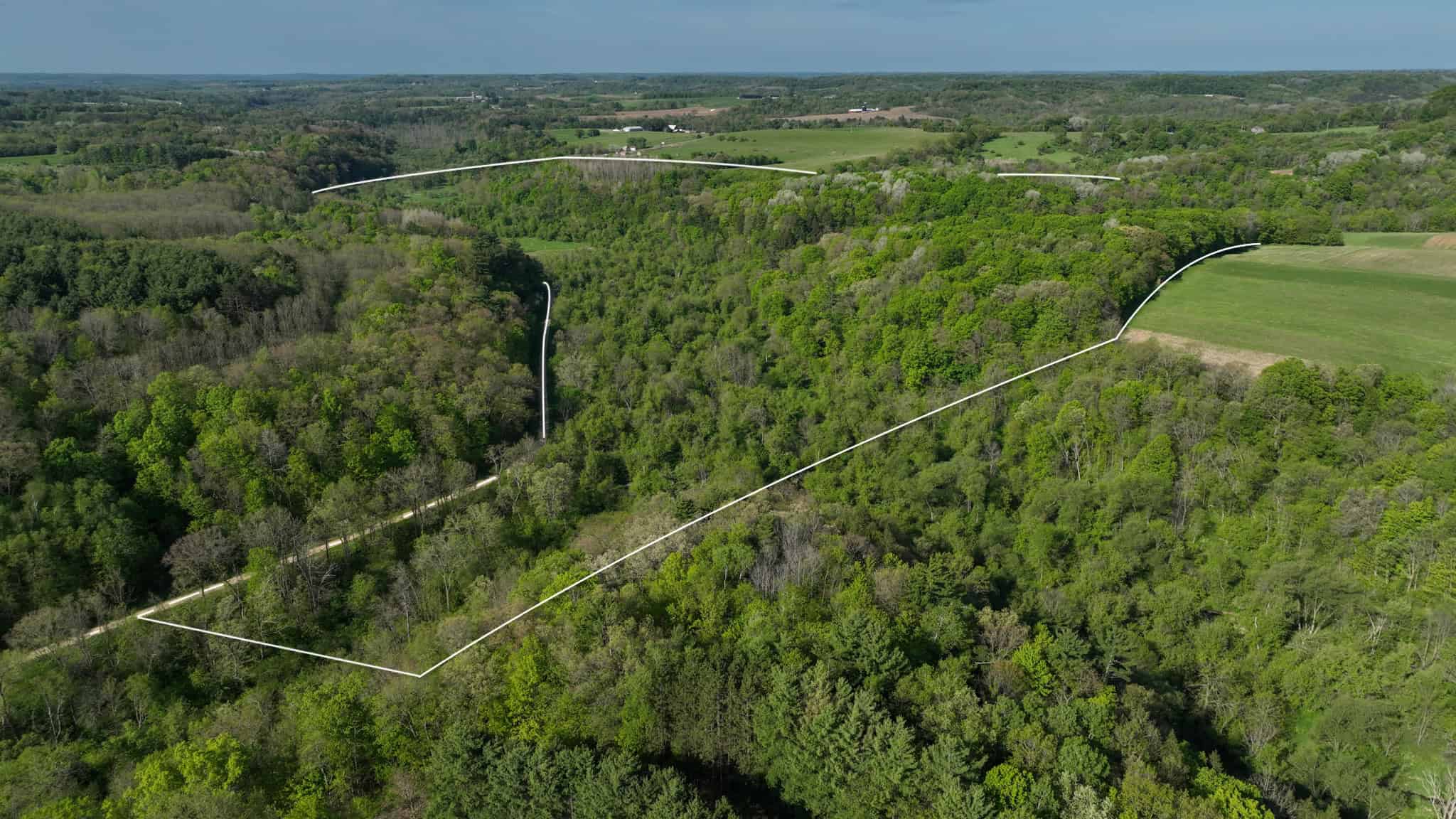Three Ridges at Big Creek | 70± Acres of Recreational Land for Sale Near Lake Redstone | Juneau County, WI