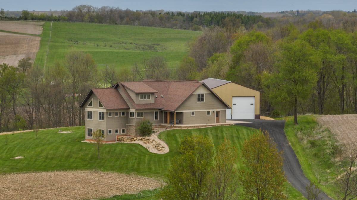 92-Acre Driftless Region Luxury Hunting Estate for Sale in Richland County, Wisconsin | Custom Home, Trophy Whitetails & Ridge-Top Views