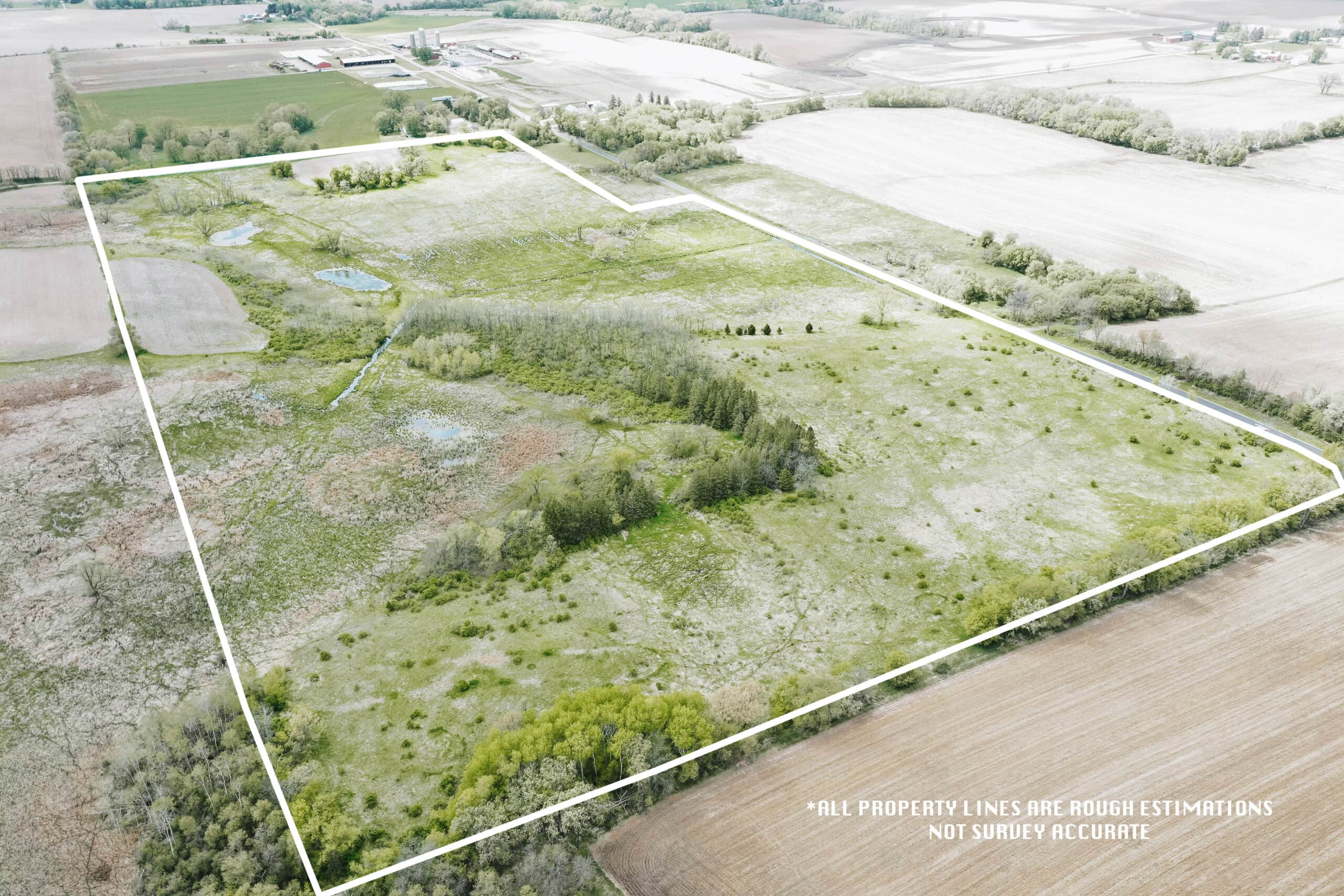 74 Acres in Dane County Town of York Rec, Hunting and Build Site for Sale