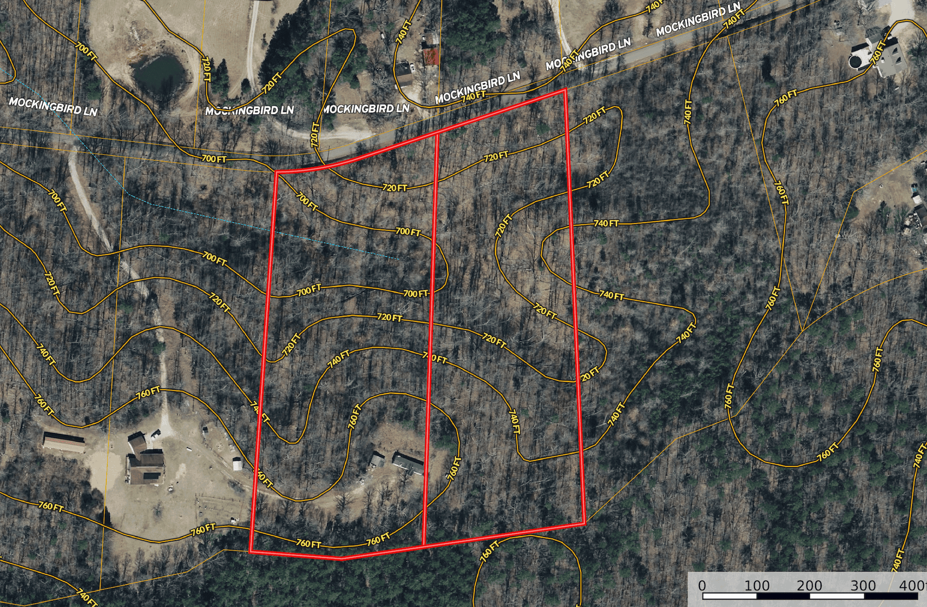 WOODED LAND, ROLLING HILLS NEAR PICKWICK LAKE
