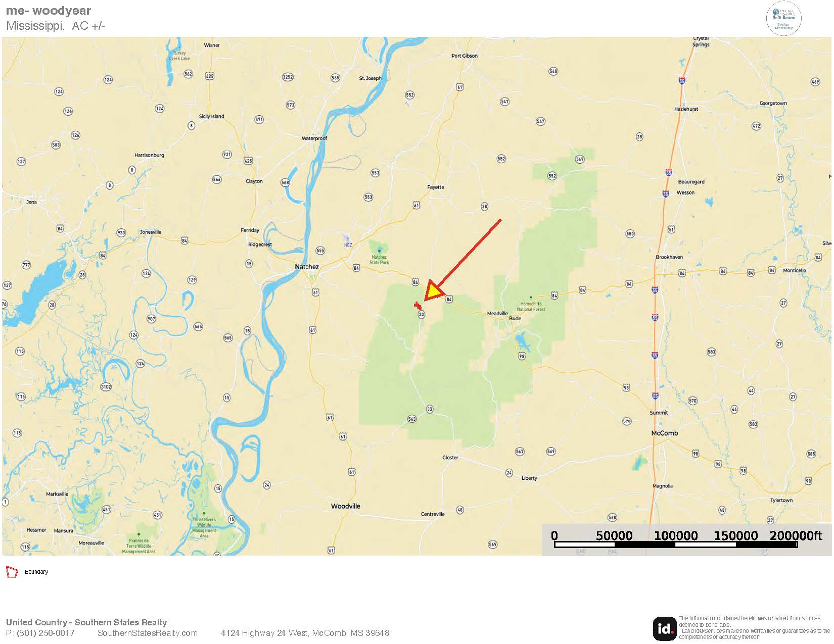 200 acres Franklin County MS Hunting Land Timber Investment