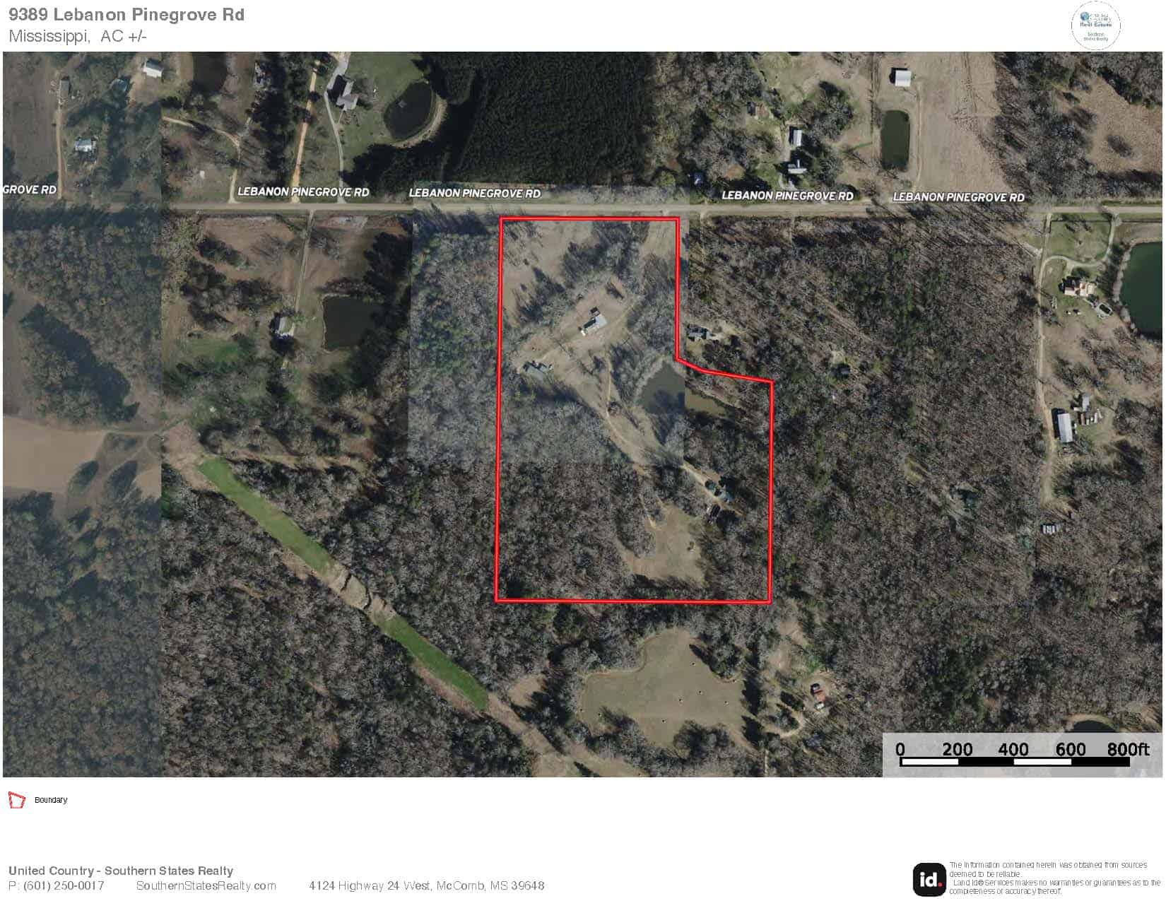 Home and Mobile Home for Sale on 25 Acres in Hinds County