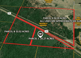 33.5 Acres – Ultimate Hunting Basecamp w/ US-131 Frontage + Direct State Land Access