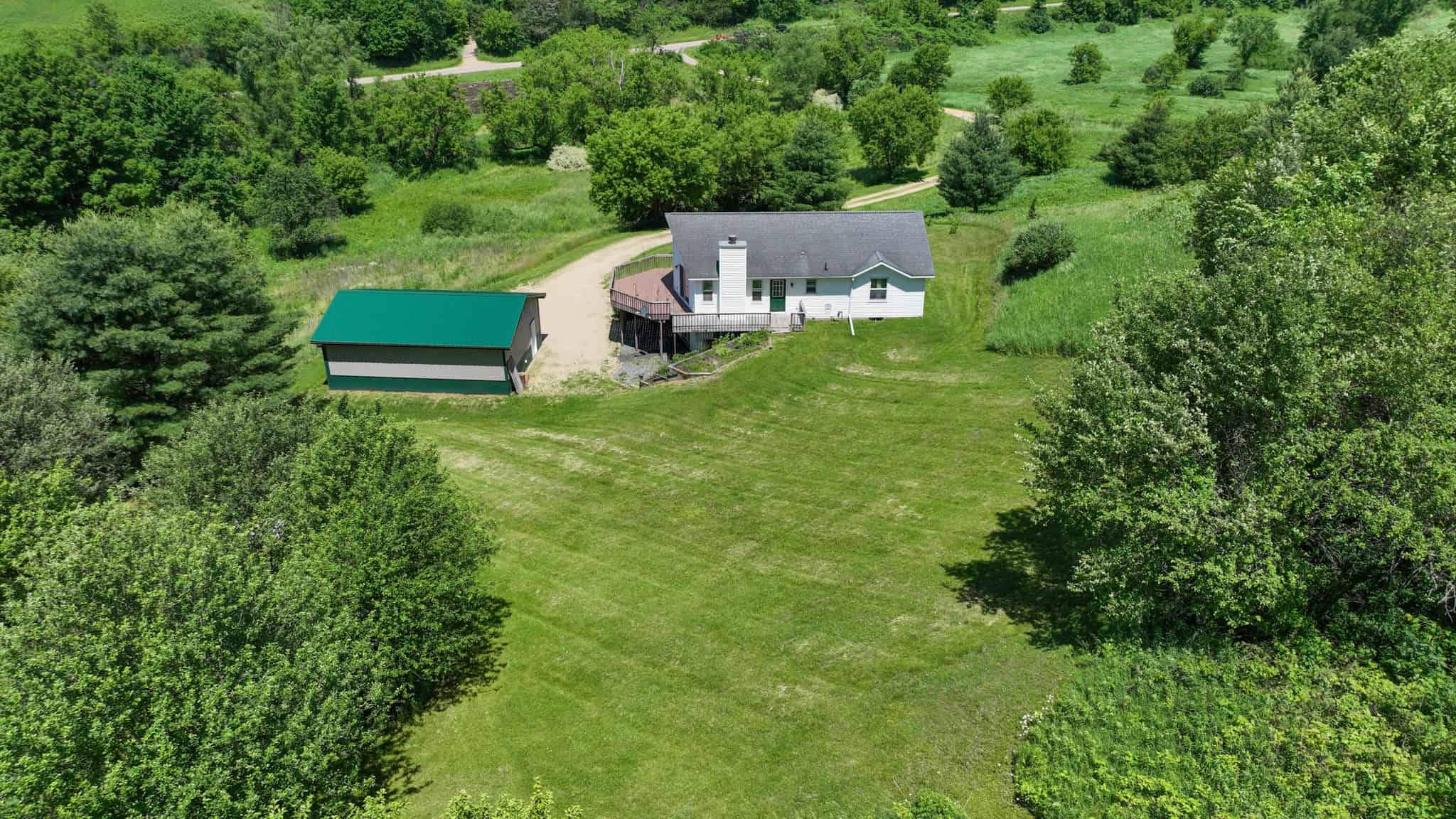 Scenic Country Home & Trophy Whitetail Retreat Near Wildcat Mountain State Park – 21.78 Acres in Vernon County, Wisconsin