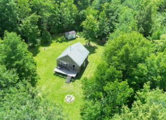 Off Grid Camp with 34 Acres – Abbot, Maine