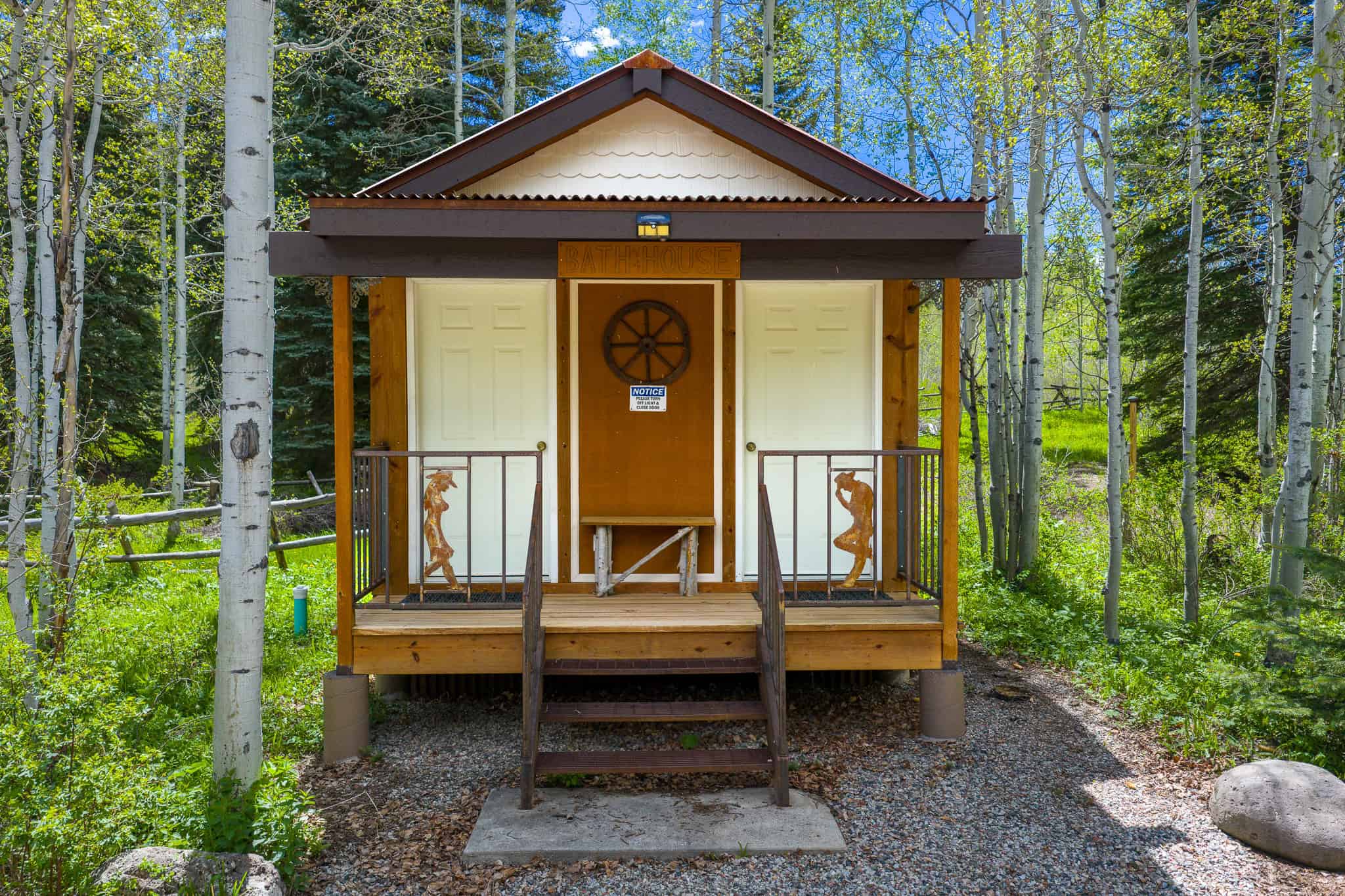 Colorado Mountain Hunting Retreat Surrounded By Thousands of Acres of Public Land in Garfield County With Low Flowing Creek and Multiple Cabins and Lodge