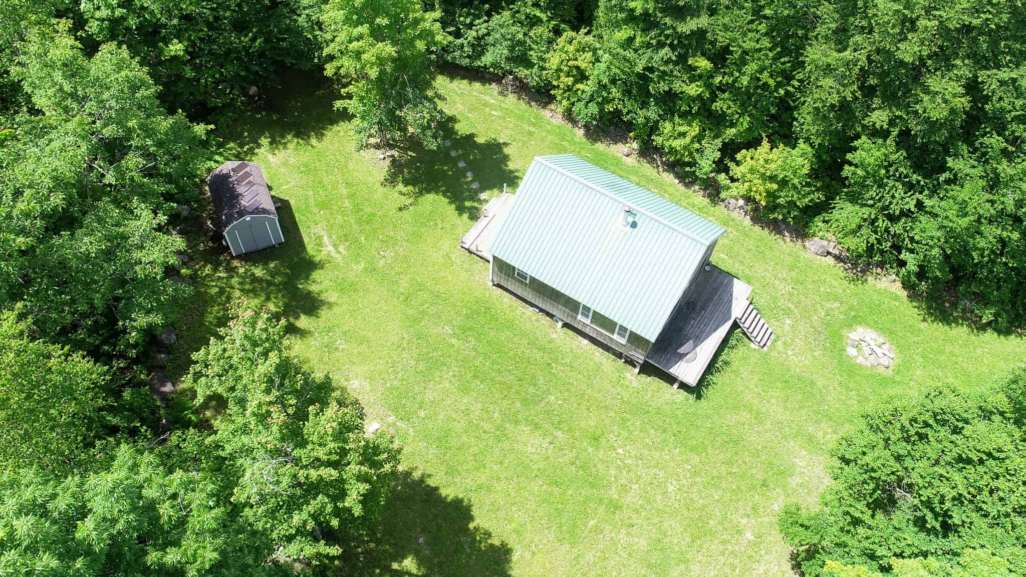 Off Grid Camp with 34 Acres – Abbot, Maine