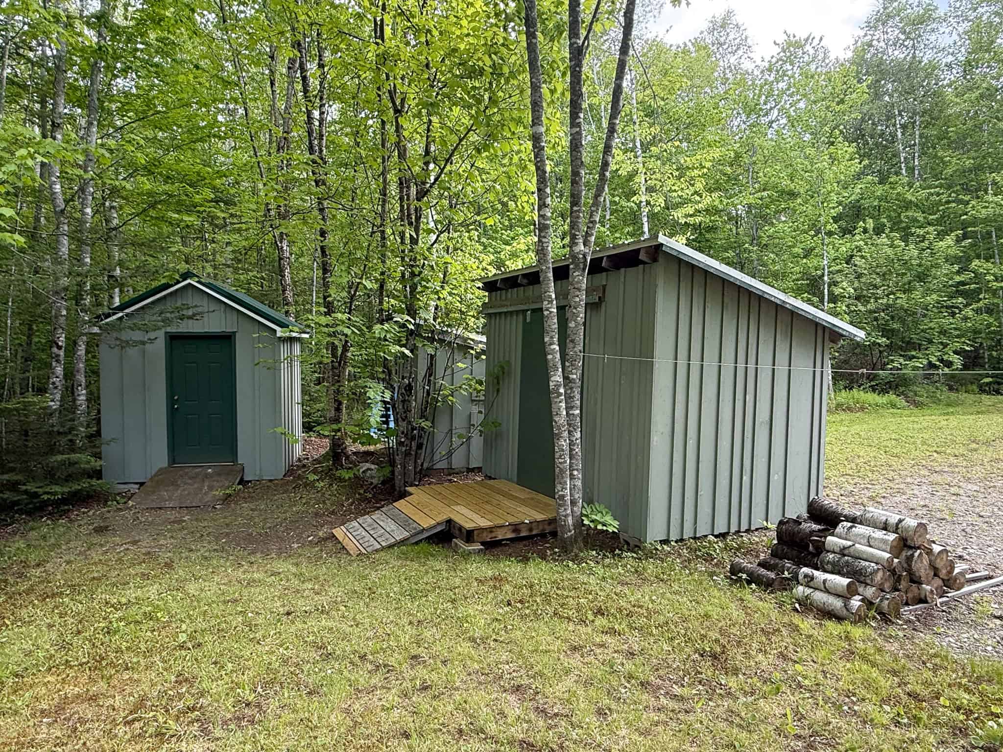 46 Acres of Maine Wilderness with Turnkey Off-Grid Cabin & Garage