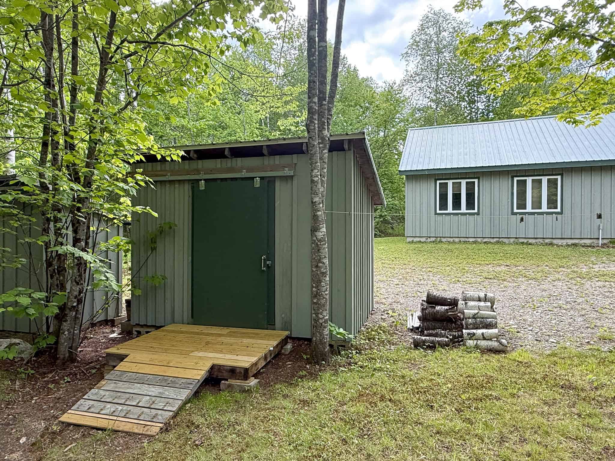 46 Acres of Maine Wilderness with Turnkey Off-Grid Cabin & Garage