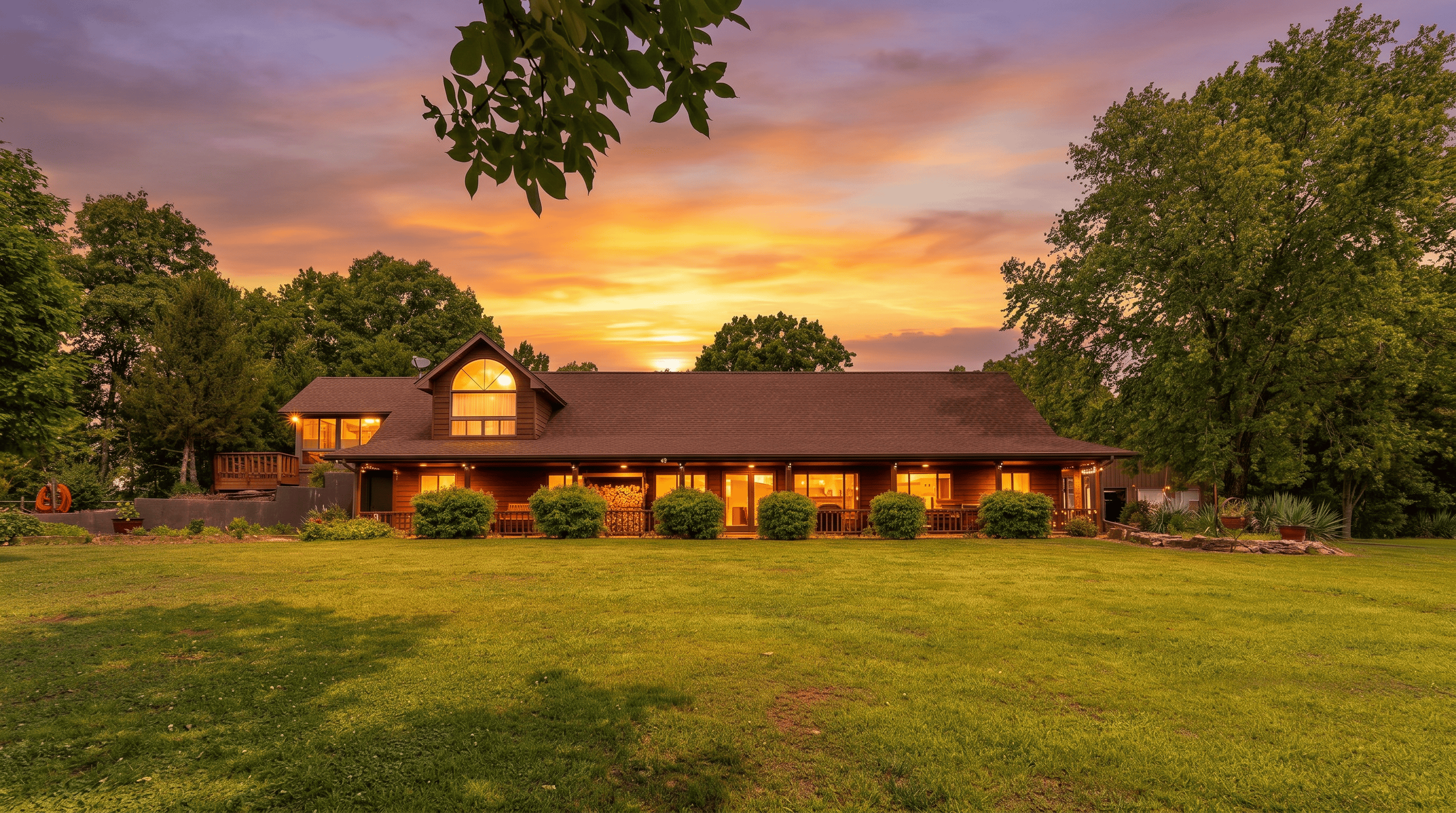 88-Acre Horse Farm with Custom Ranch Home, Stables, Ponds & Private Gated Drive