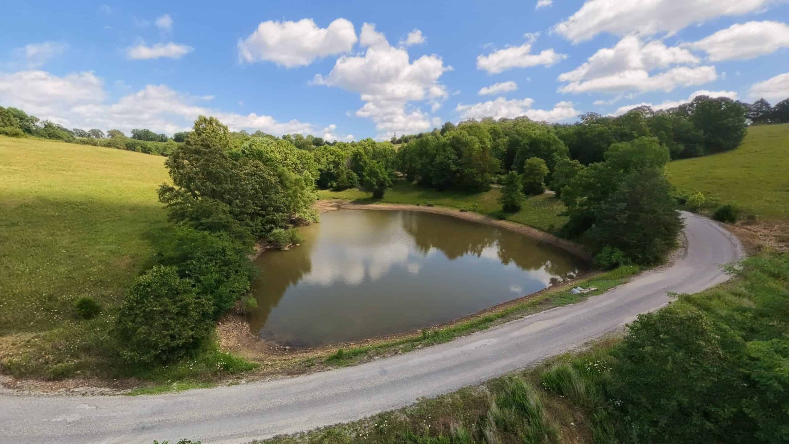 88-Acre Horse Farm with Custom Ranch Home, Stables, Ponds & Private Gated Drive