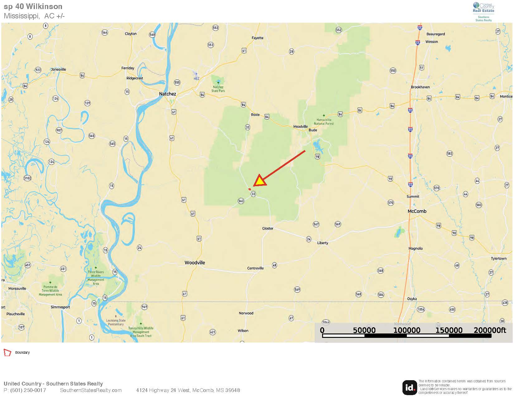 Crosby, MS Hunting Land by Homochitto National Forest