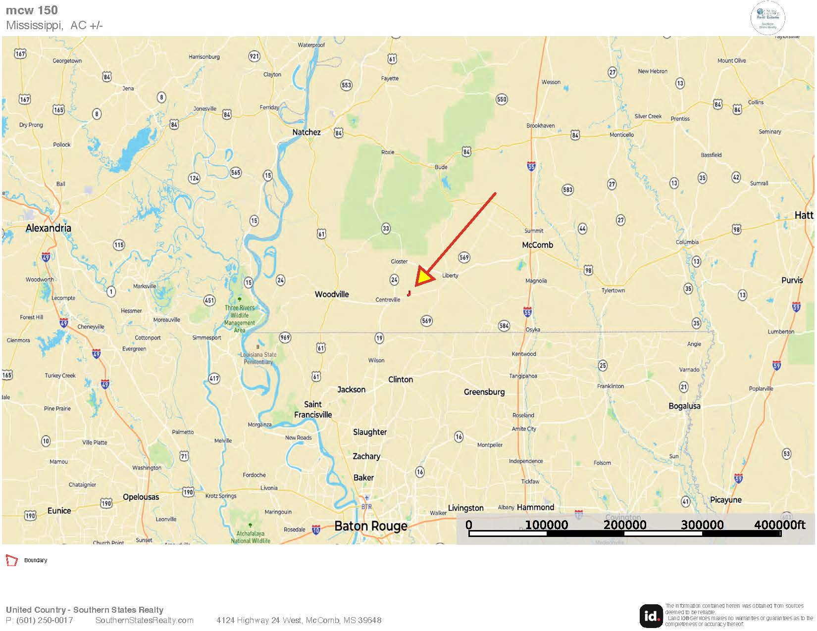 155 Acres Hunting Land for Sale in Centreville, MS