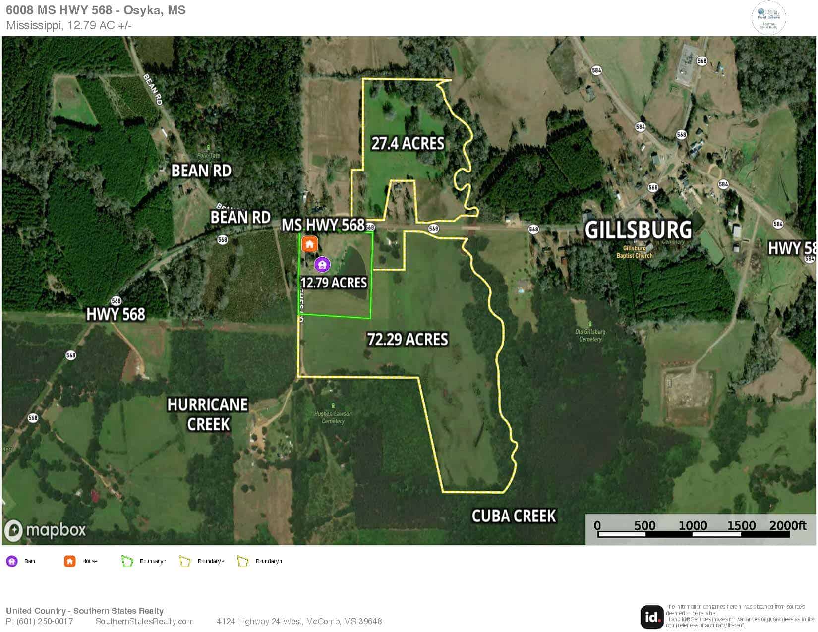Gillsburg MS Farmhouse Estate on 99 Acres