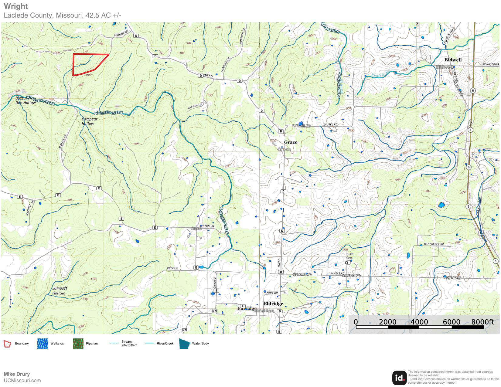 Hunting & Recreational Land For Sale Eldridge, Laclede County Mo.