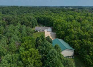 40-Acre Richland County Hunting Retreat with Ridge-Top Ranch Home & Trophy Whitetail History
