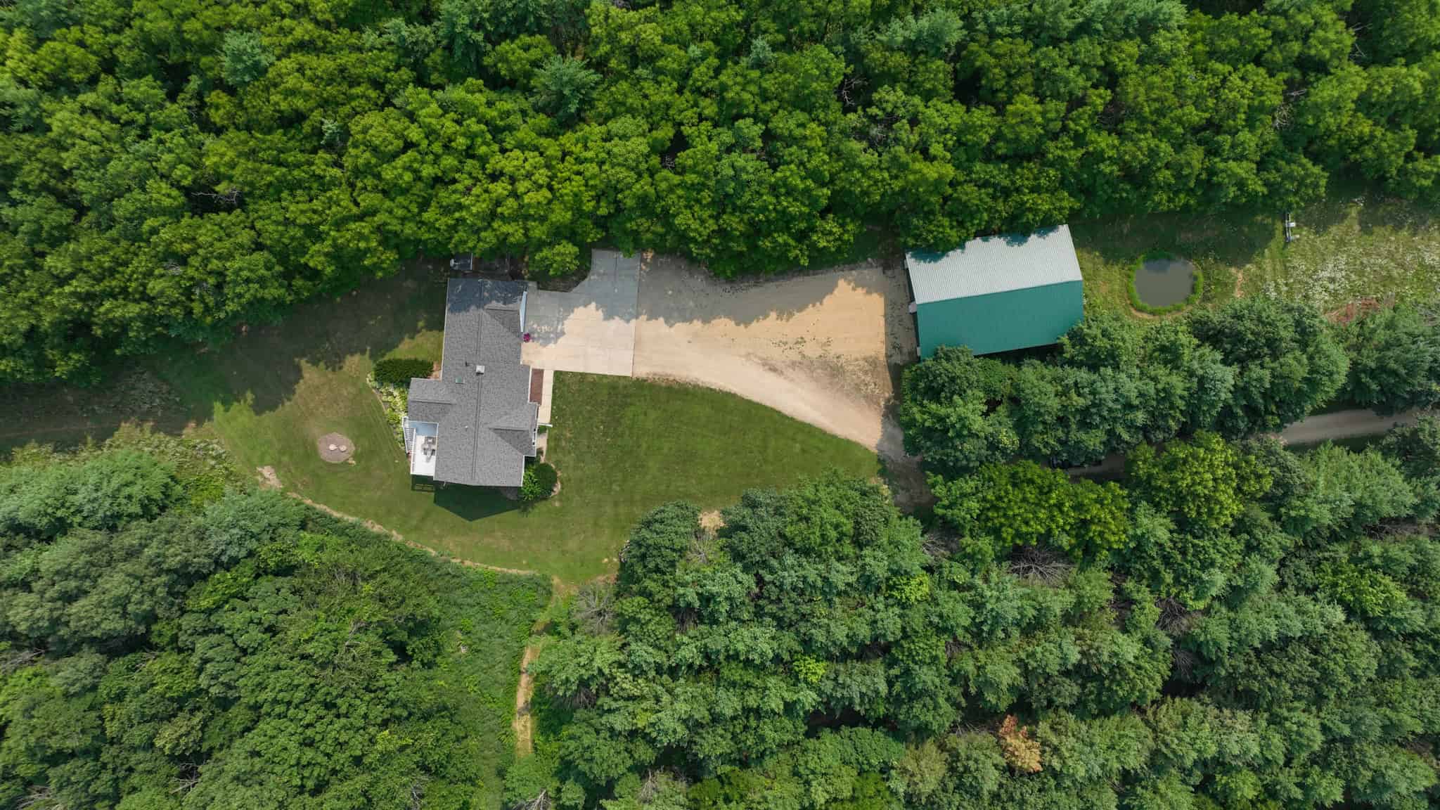 40-Acre Richland County Hunting Retreat with Ridge-Top Ranch Home & Trophy Whitetail History