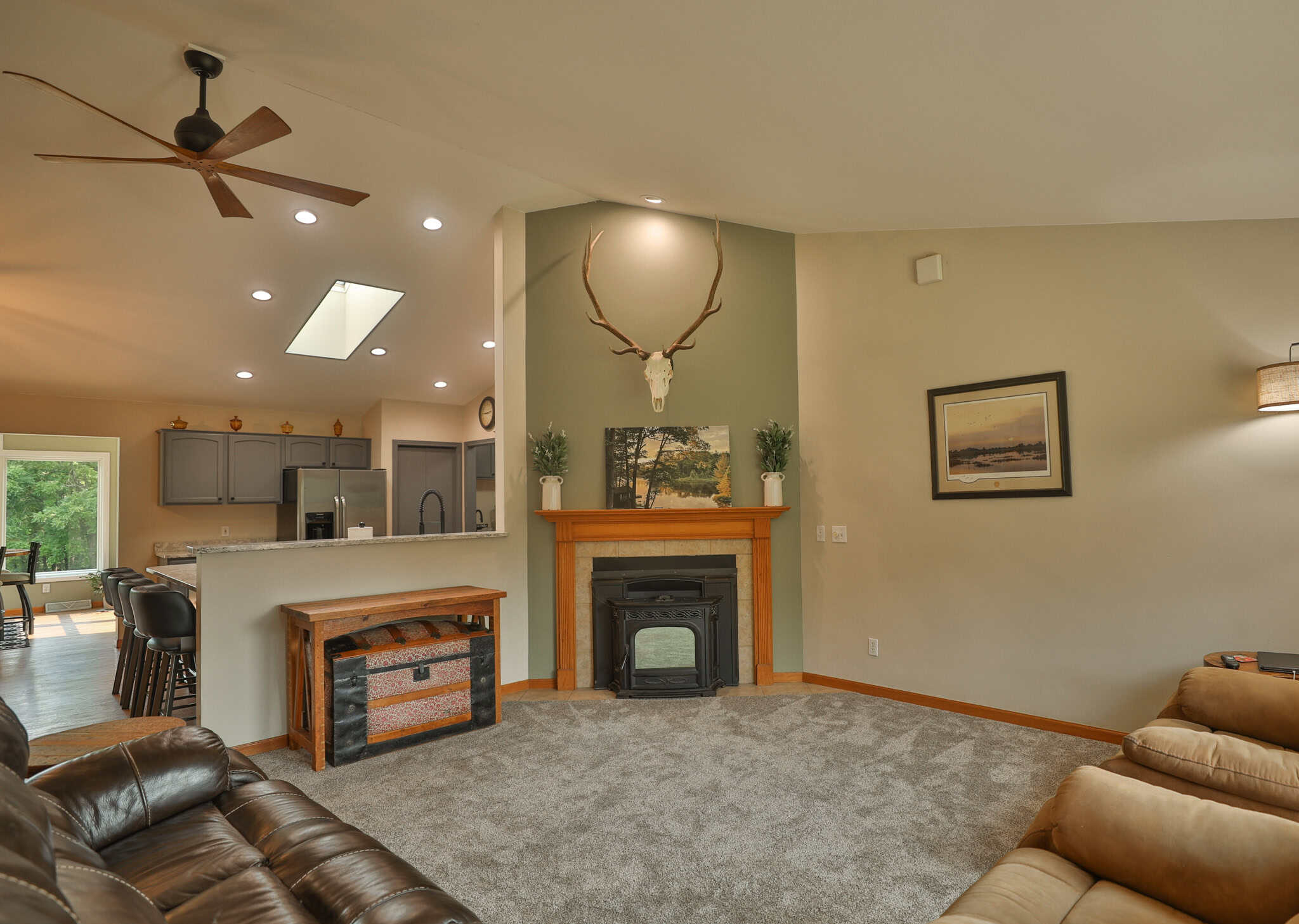40-Acre Richland County Hunting Retreat with Ridge-Top Ranch Home & Trophy Whitetail History