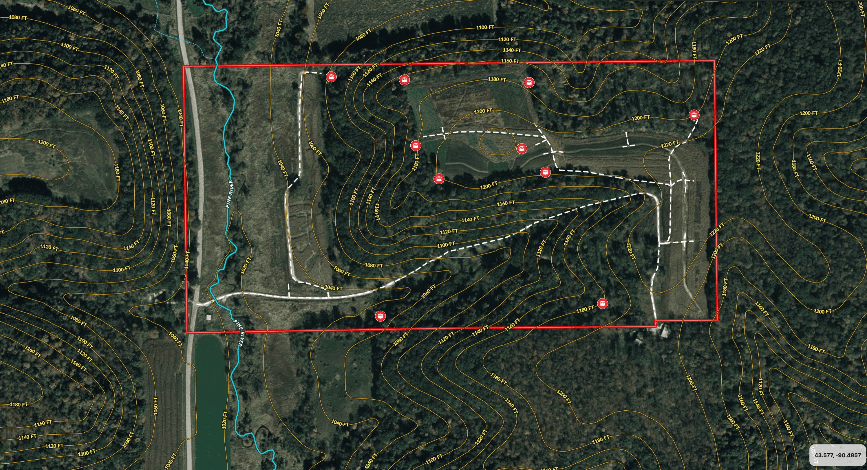 77.85+/- Acre Professionally Designed Whitetail Hunting Property for Sale in Vernon County, Wisconsin