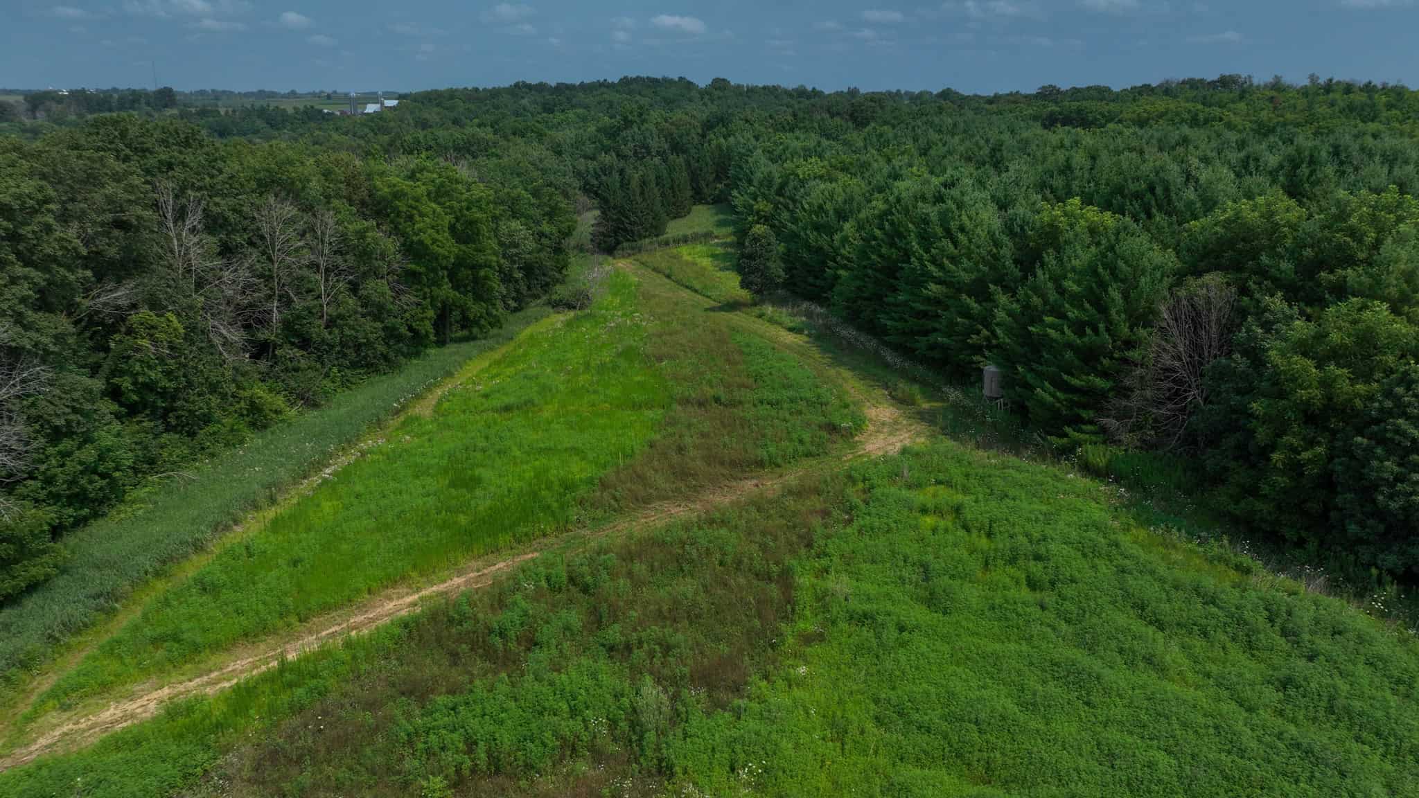 40-Acre Richland County Hunting Retreat with Ridge-Top Ranch Home & Trophy Whitetail History