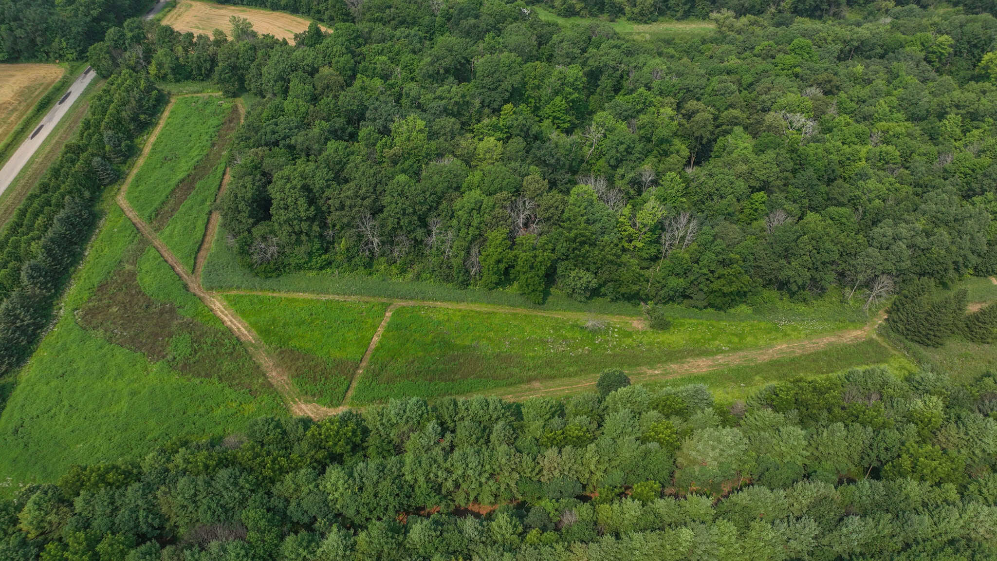 40-Acre Richland County Hunting Retreat with Ridge-Top Ranch Home & Trophy Whitetail History