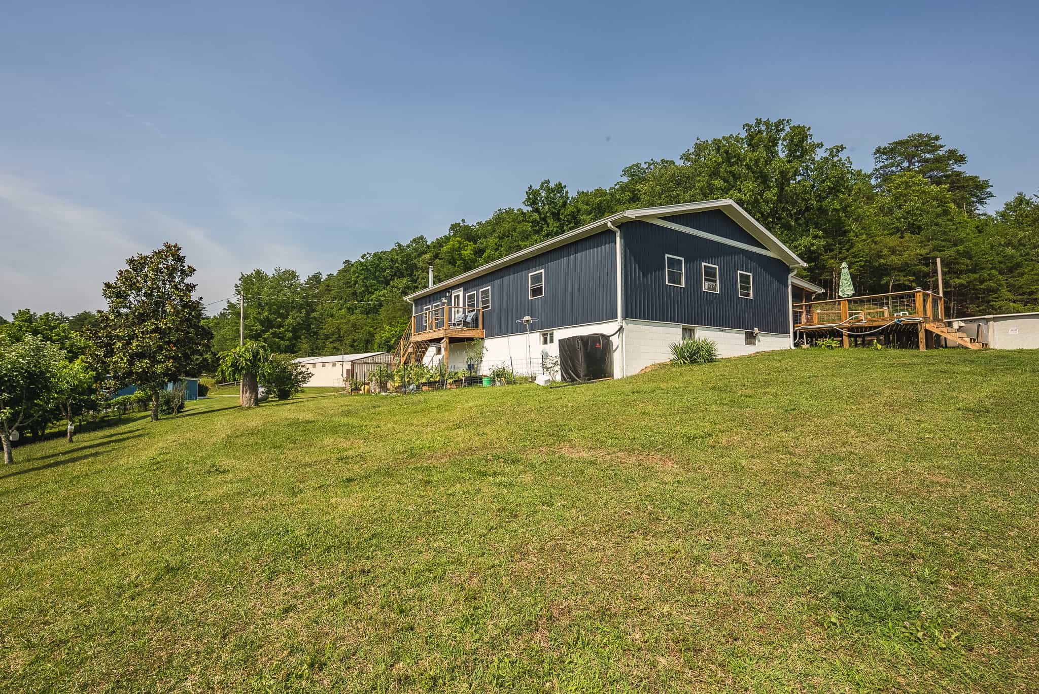 Two Homes, a 12-Stall Horse Barn & 34± Acres at the Foot of the Smokies — Move-In Ready in Cocke County