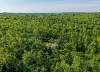 Escape to Maine: Off-Grid Solar Cabin on 45 Acres with Brook