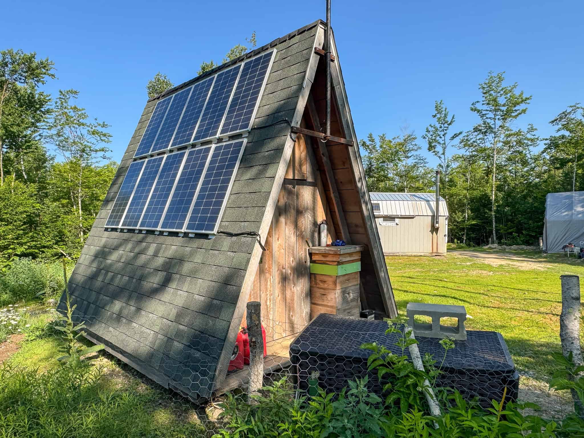 Escape to Maine: Off-Grid Solar Cabin on 45 Acres with Brook