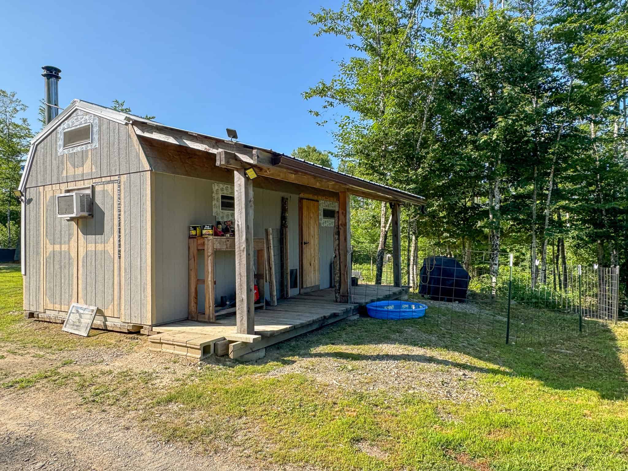 Escape to Maine: Off-Grid Solar Cabin on 45 Acres with Brook