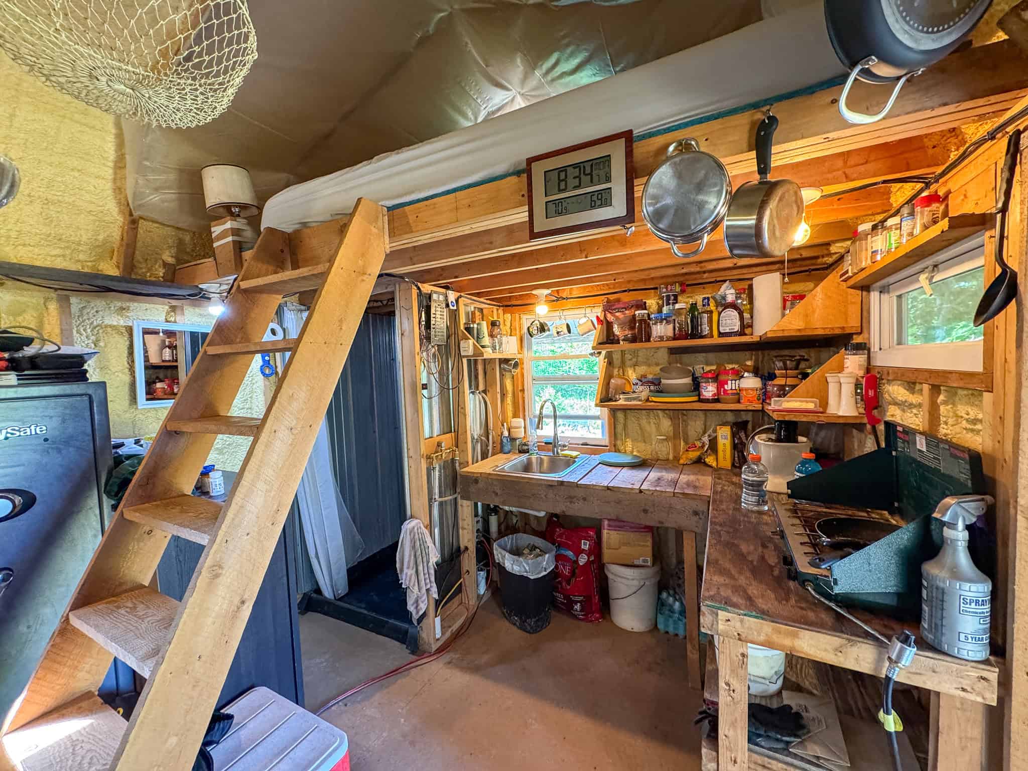 Escape to Maine: Off-Grid Solar Cabin on 45 Acres with Brook