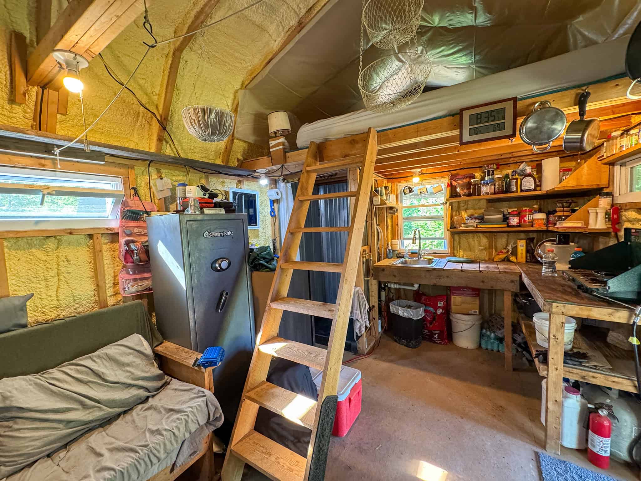 Escape to Maine: Off-Grid Solar Cabin on 45 Acres with Brook