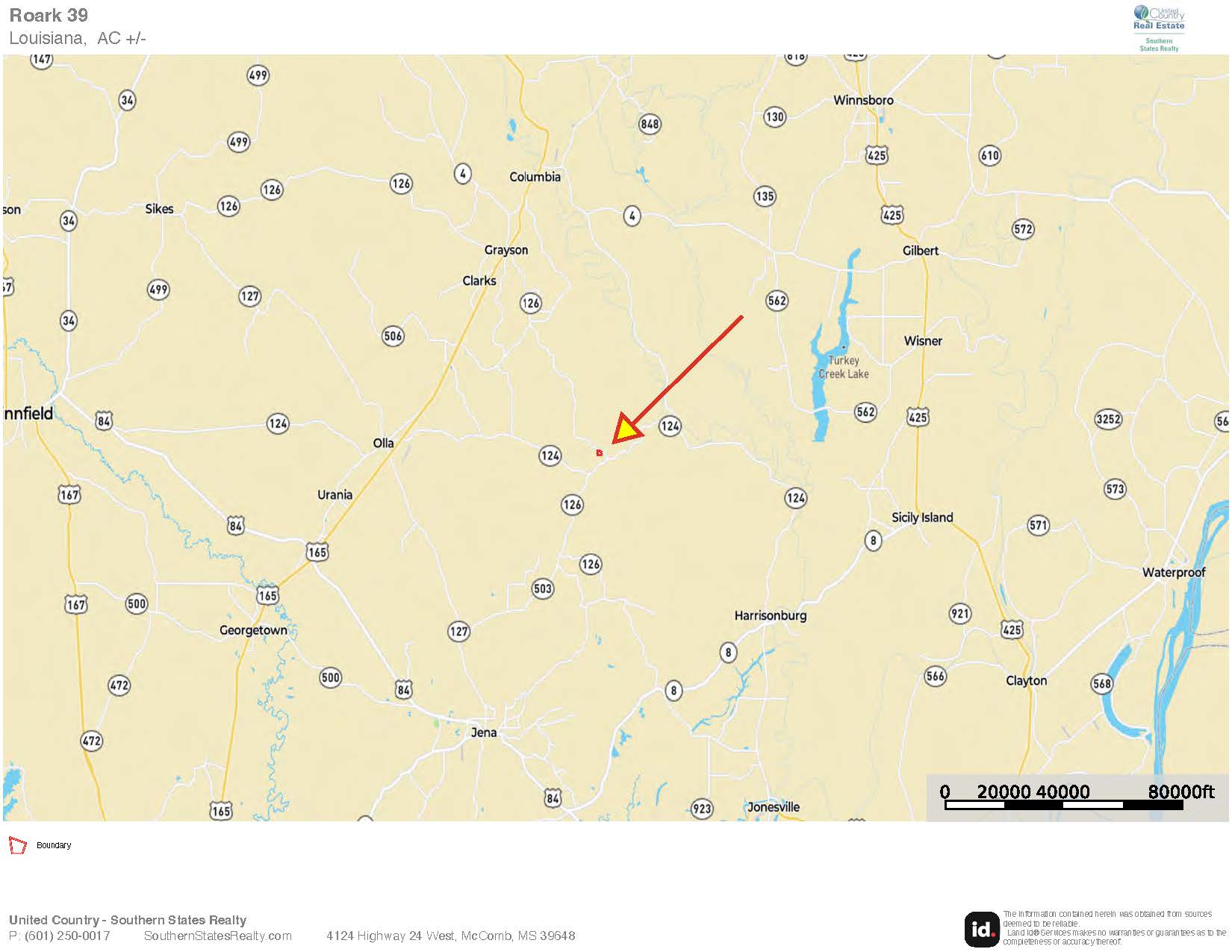 Hunting Property with Hwy and Creek Frontage