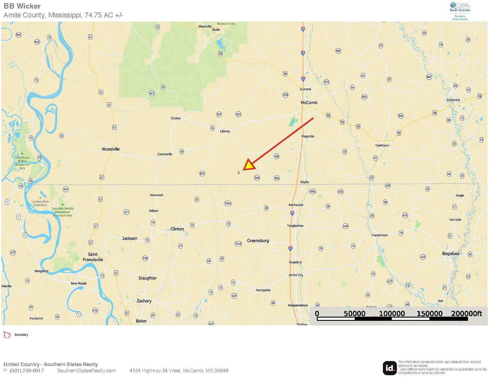 63.75 AC Amite County, MS Hunting Property