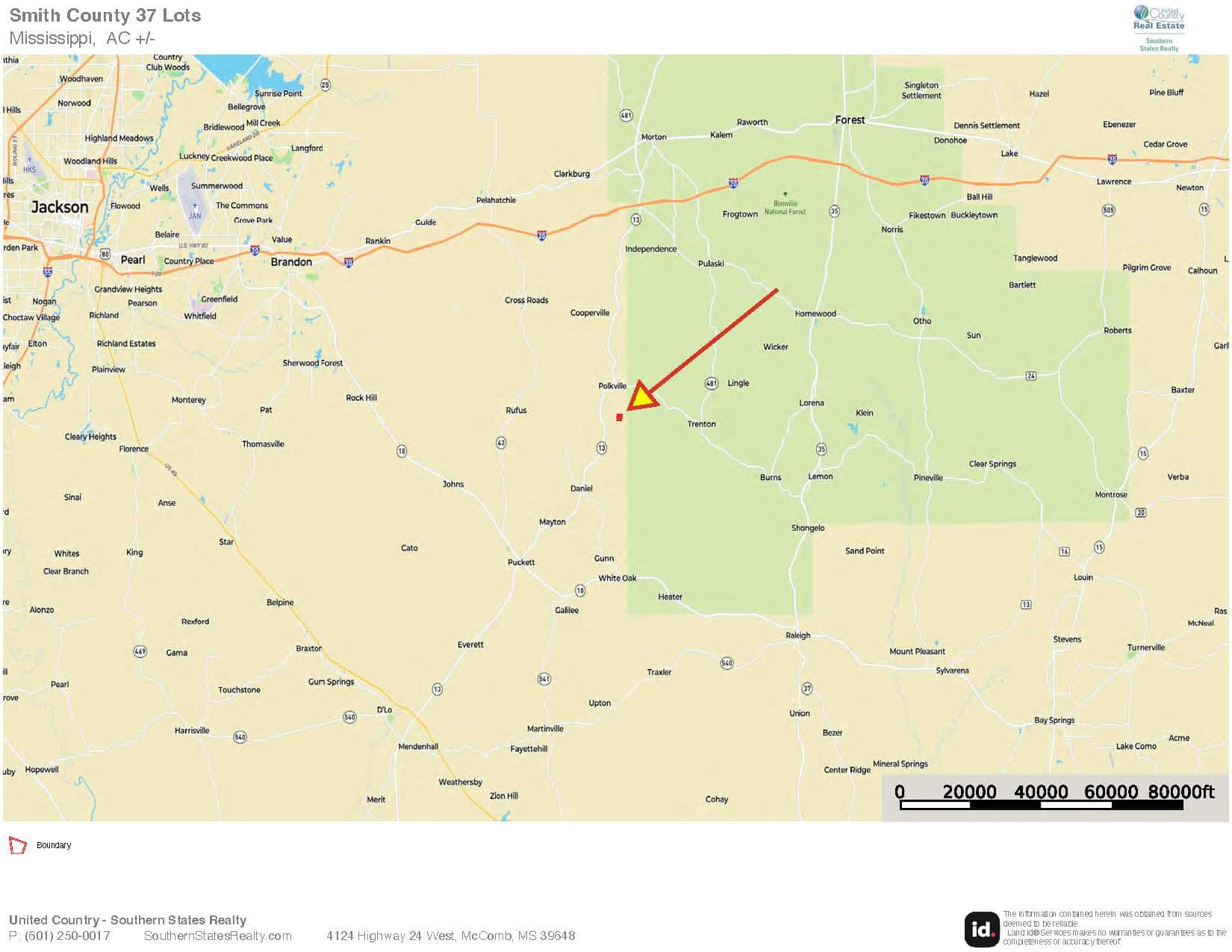 37 Acres for Sale in Morton, MS | Wooded Land