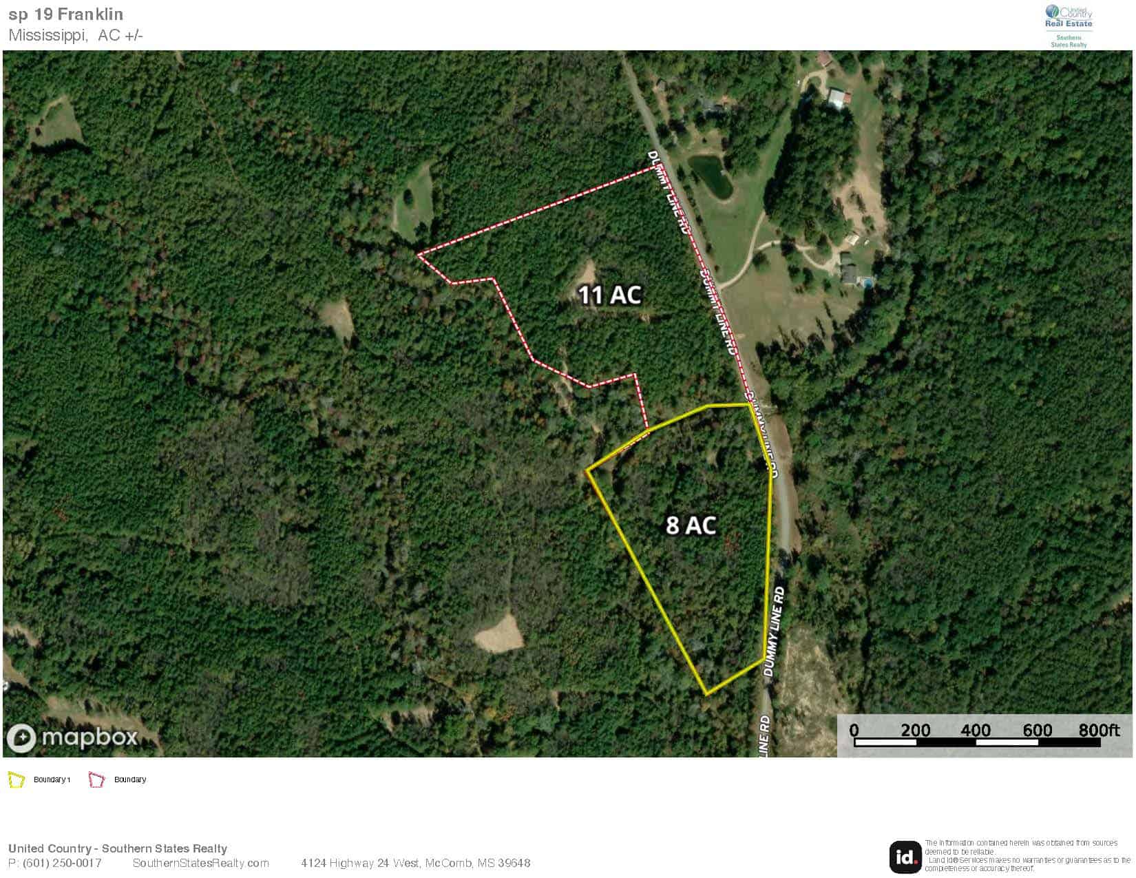 11± Acres in McCall Creek, MS with Creek Frontage
