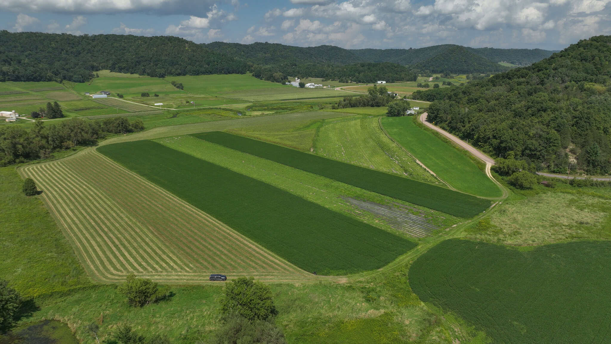 82.66 Acre Driftless Valley Farm with Trout Water Near Coon Valley, Wisconsin
