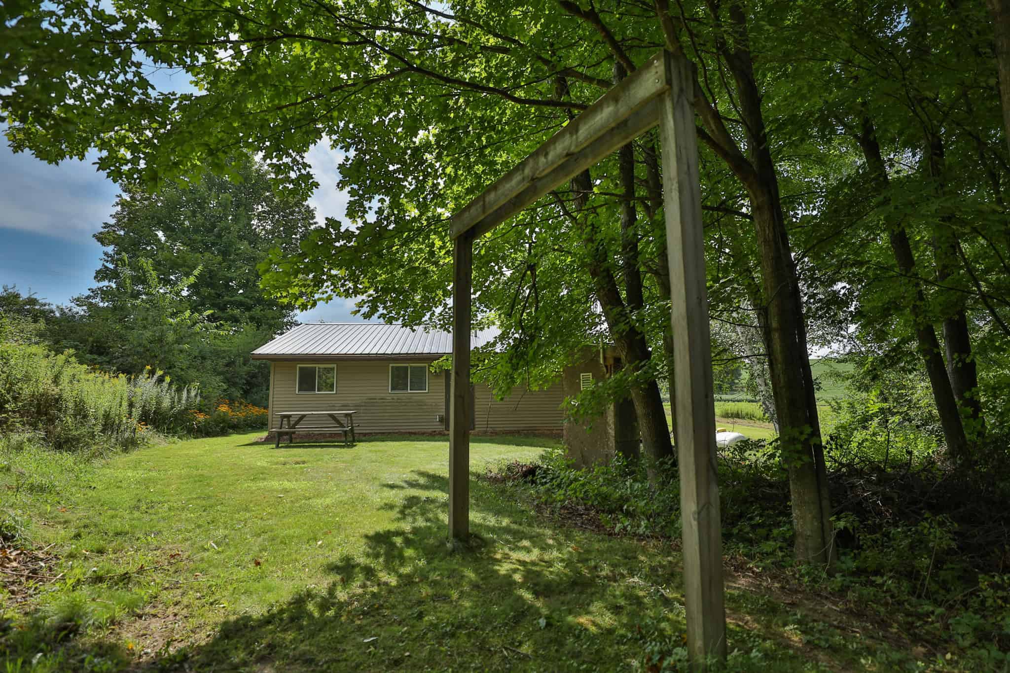 35-Acre Southwest Wisconsin Hunting Camp with Proven Whitetail History, Hardwood Ridges & Turnkey Game-Care Setup