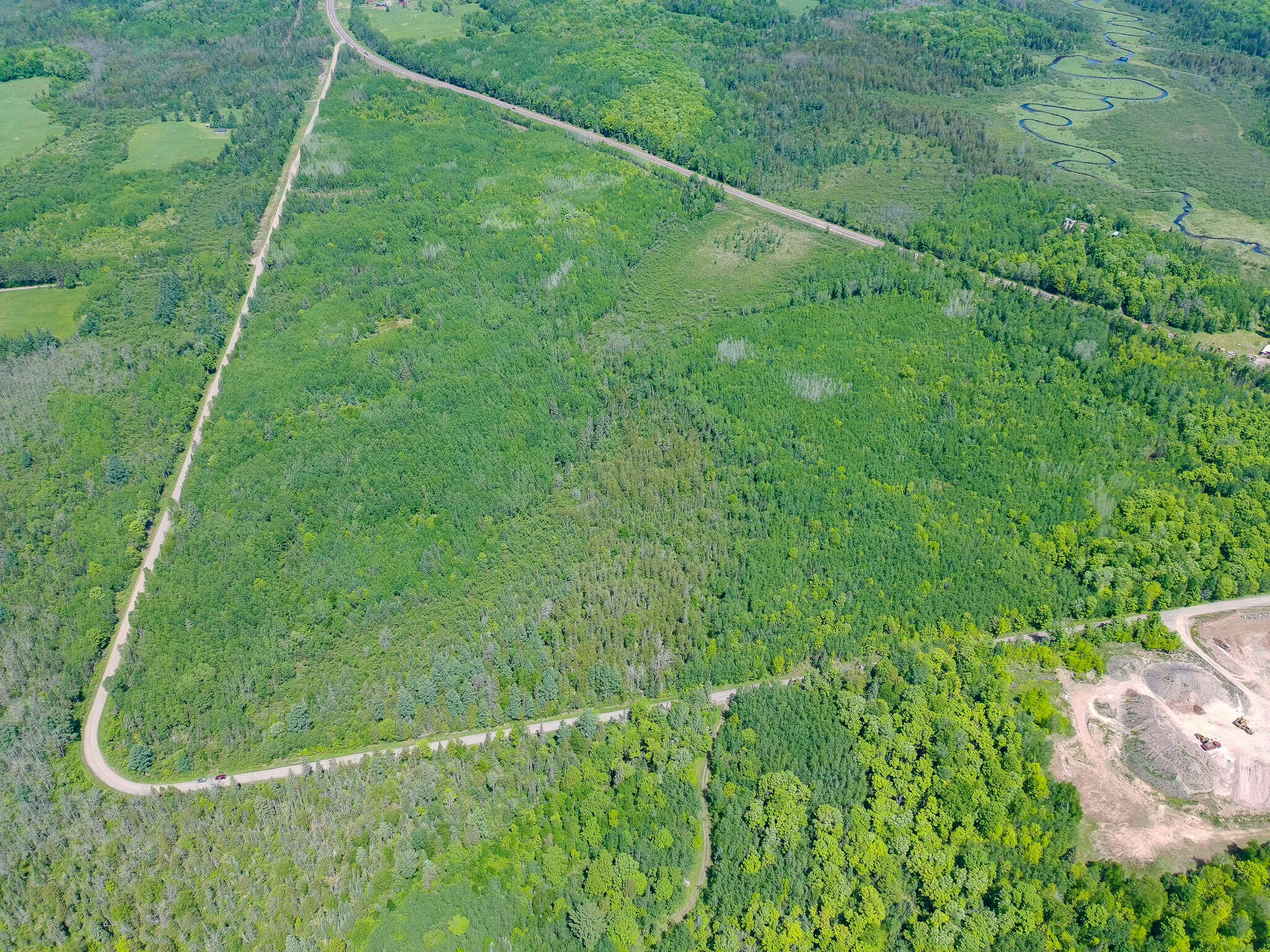 55 Acres With HWY Frontage & Whitetail Hunting Near Park Falls WI