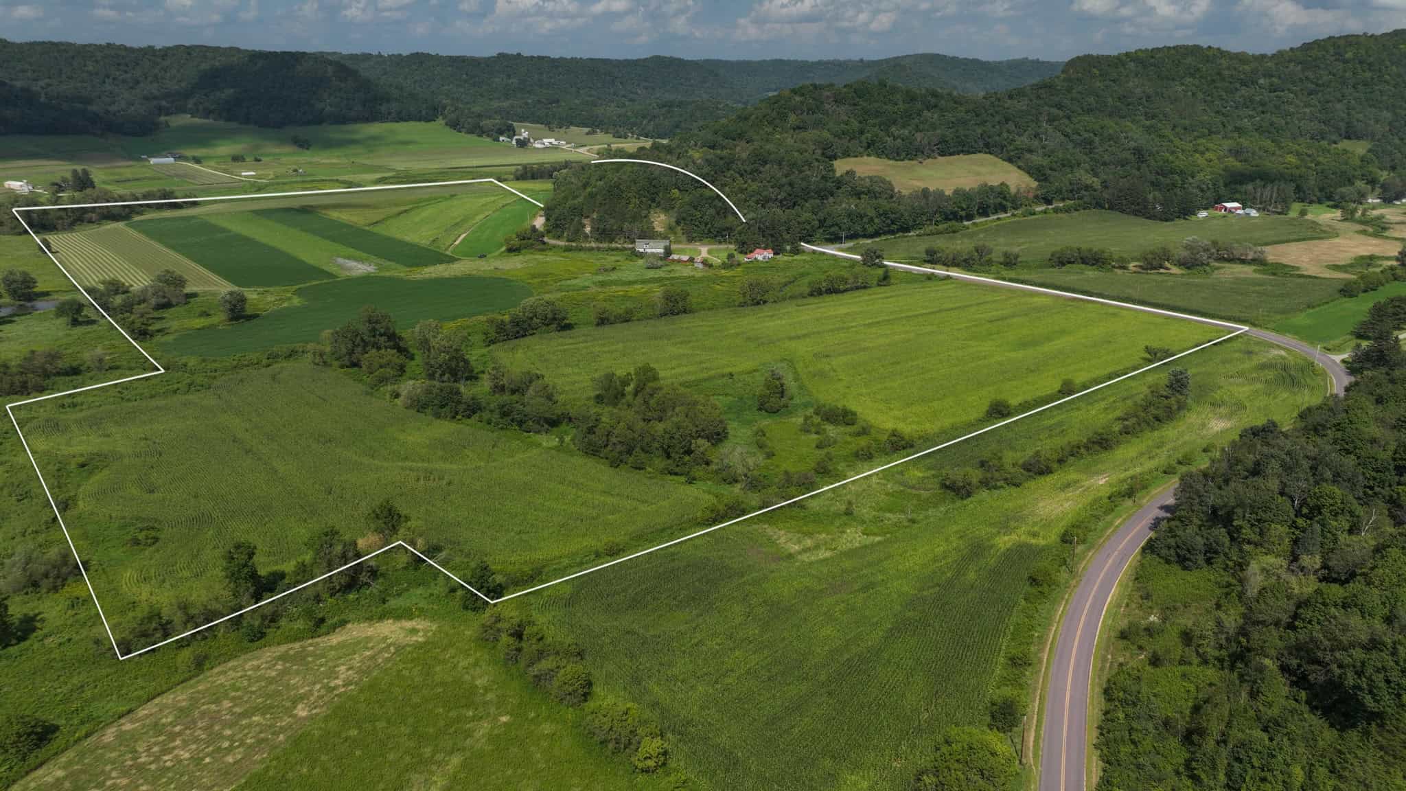 82.66 Acre Driftless Valley Farm with Trout Water Near Coon Valley, Wisconsin