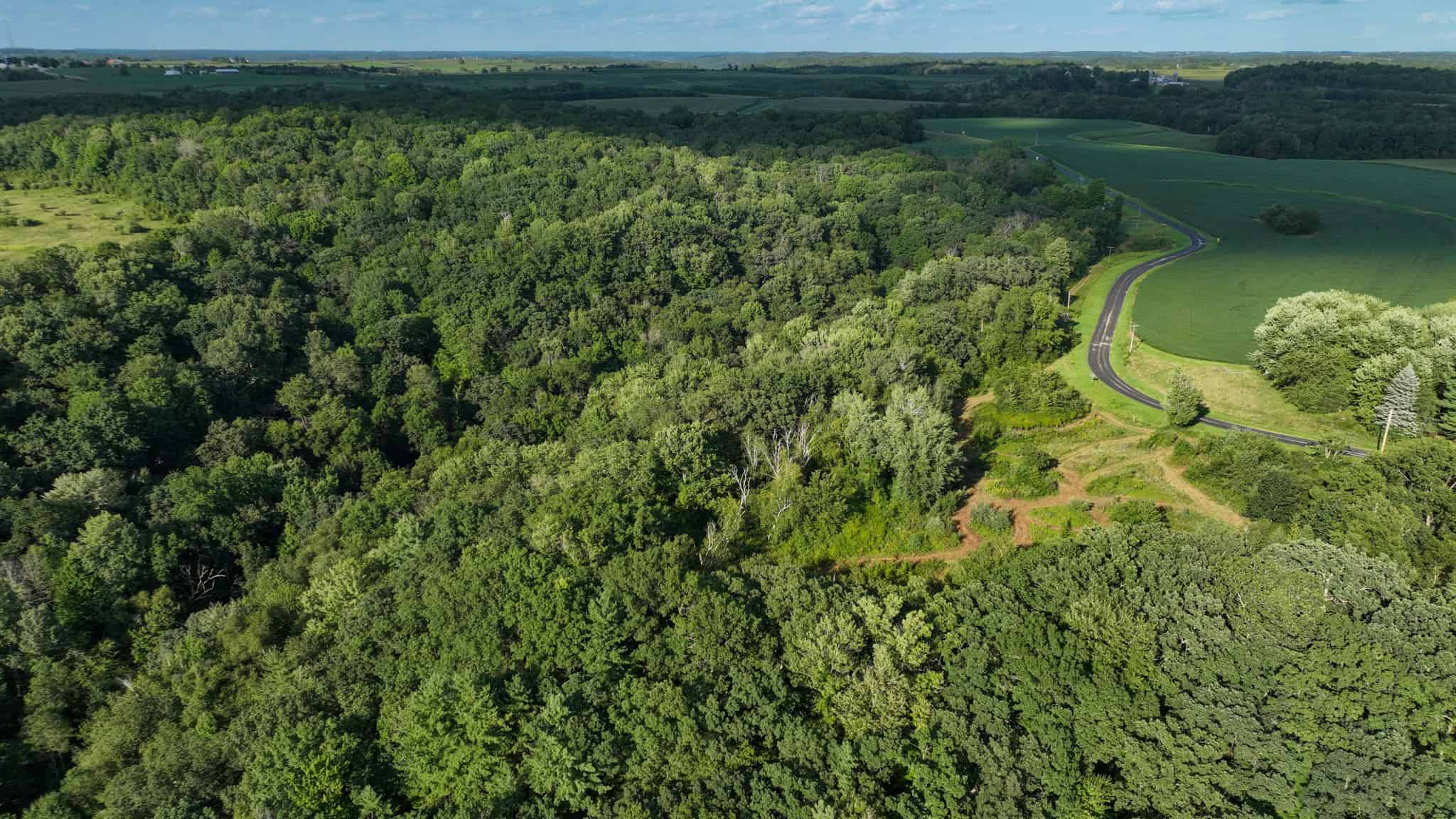 35-Acre Southwest Wisconsin Hunting Camp with Proven Whitetail History, Hardwood Ridges & Turnkey Game-Care Setup