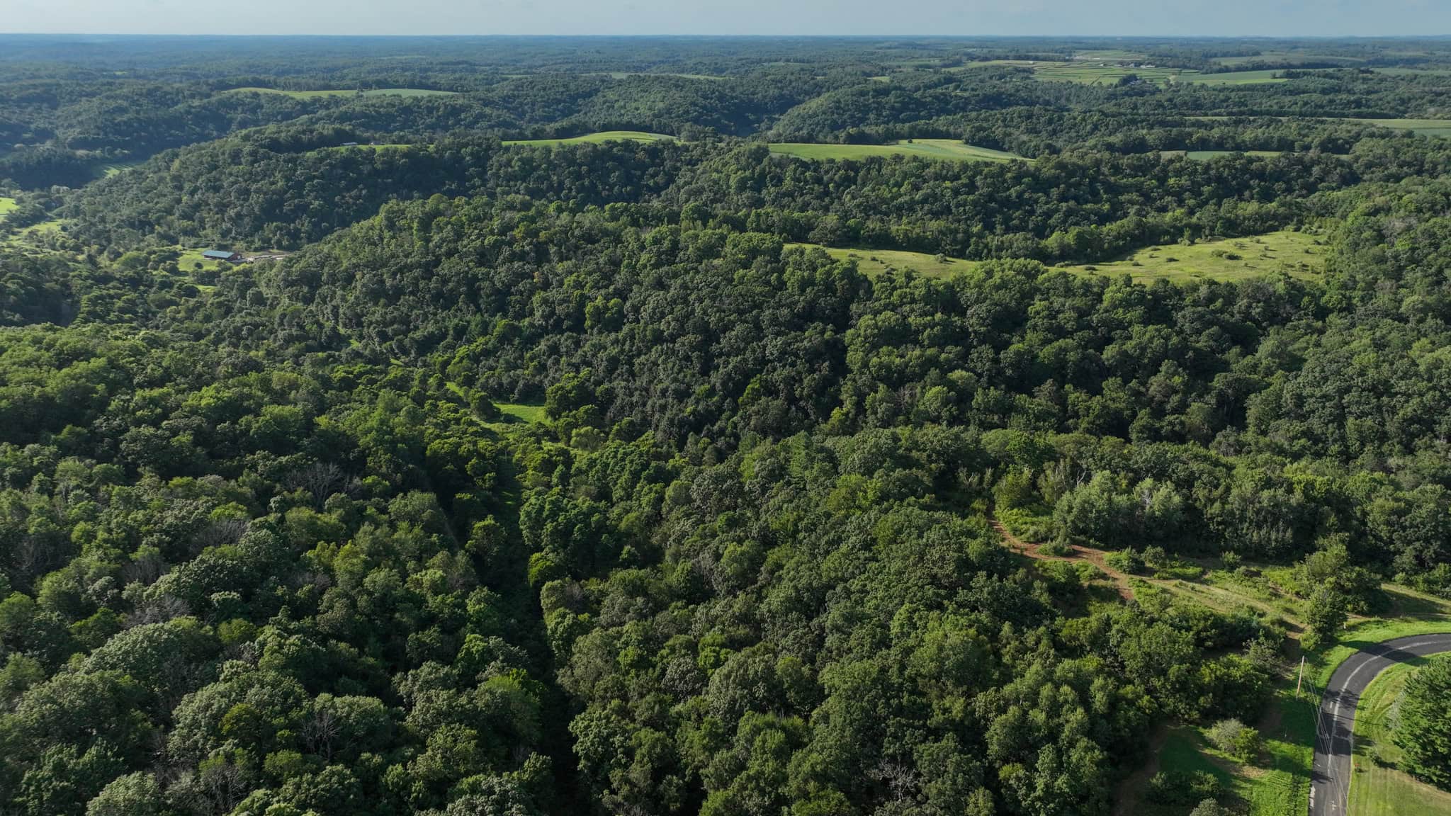 35-Acre Southwest Wisconsin Hunting Camp with Proven Whitetail History, Hardwood Ridges & Turnkey Game-Care Setup