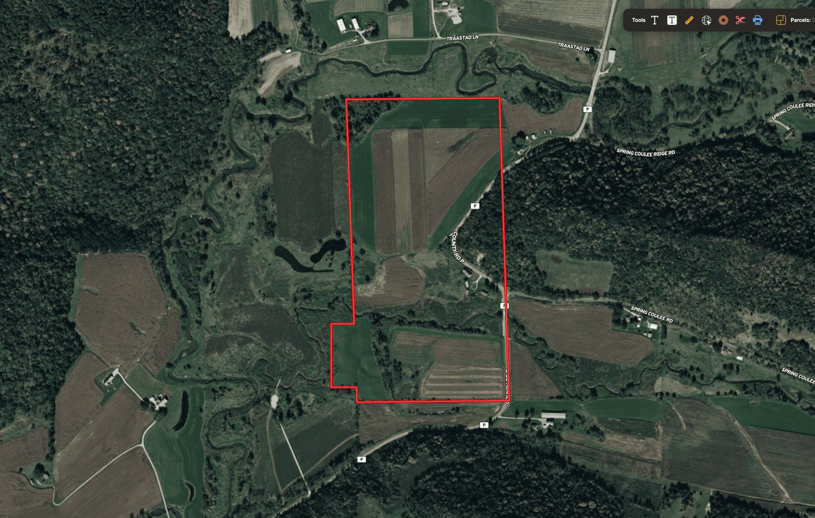 82.66 Acre Driftless Valley Farm with Trout Water Near Coon Valley, Wisconsin