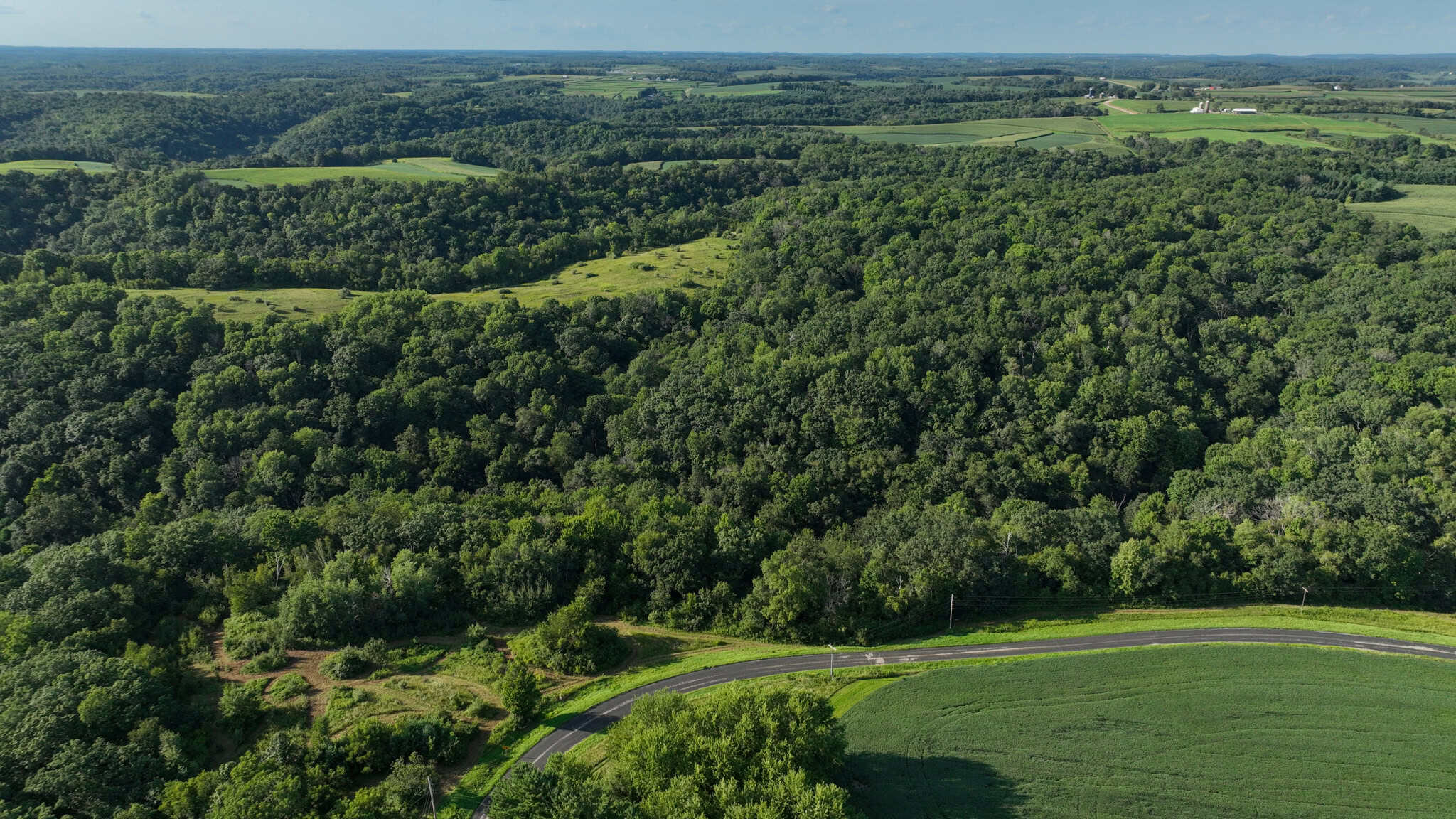 35-Acre Southwest Wisconsin Hunting Camp with Proven Whitetail History, Hardwood Ridges & Turnkey Game-Care Setup