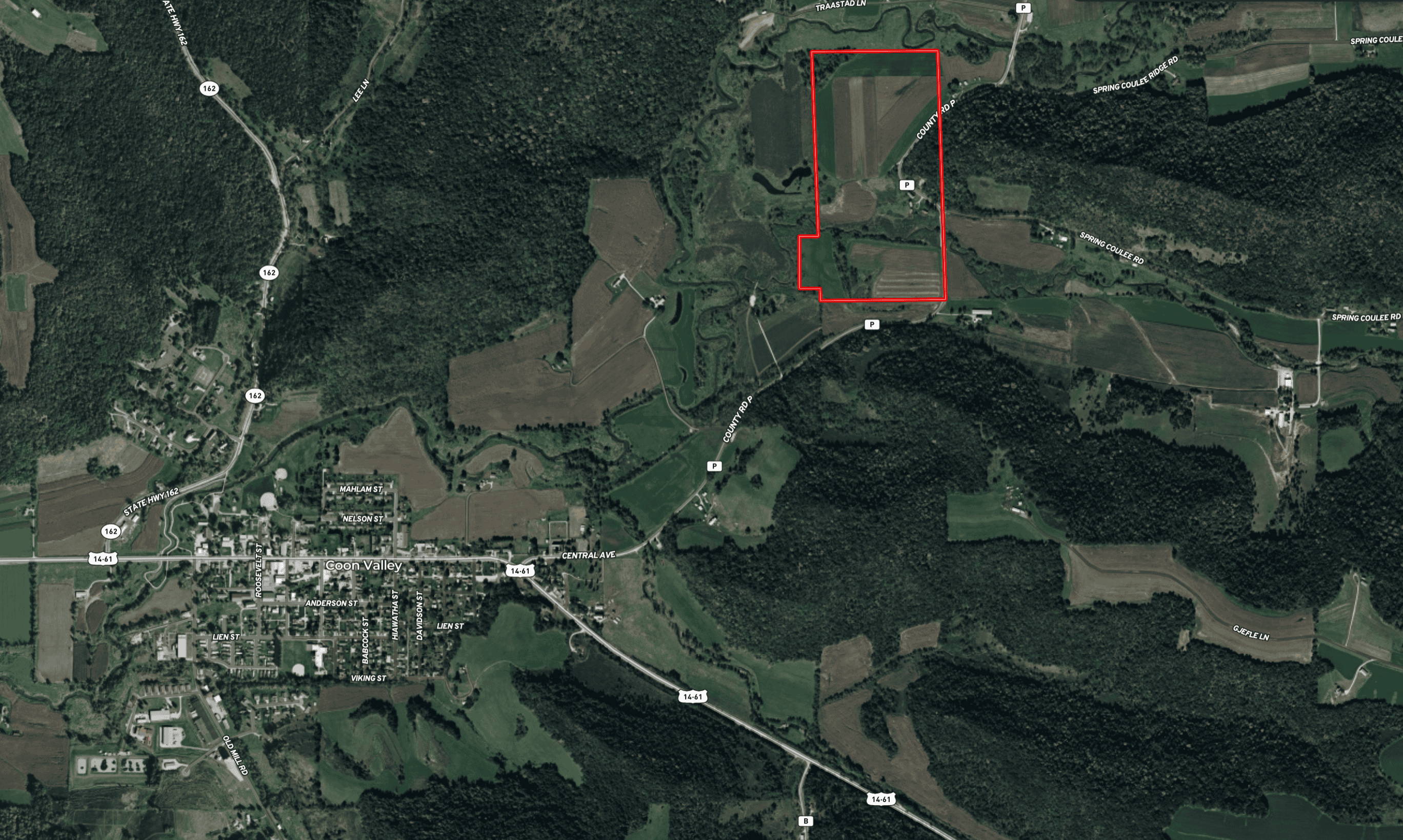 82.66 Acre Driftless Valley Farm with Trout Water Near Coon Valley, Wisconsin